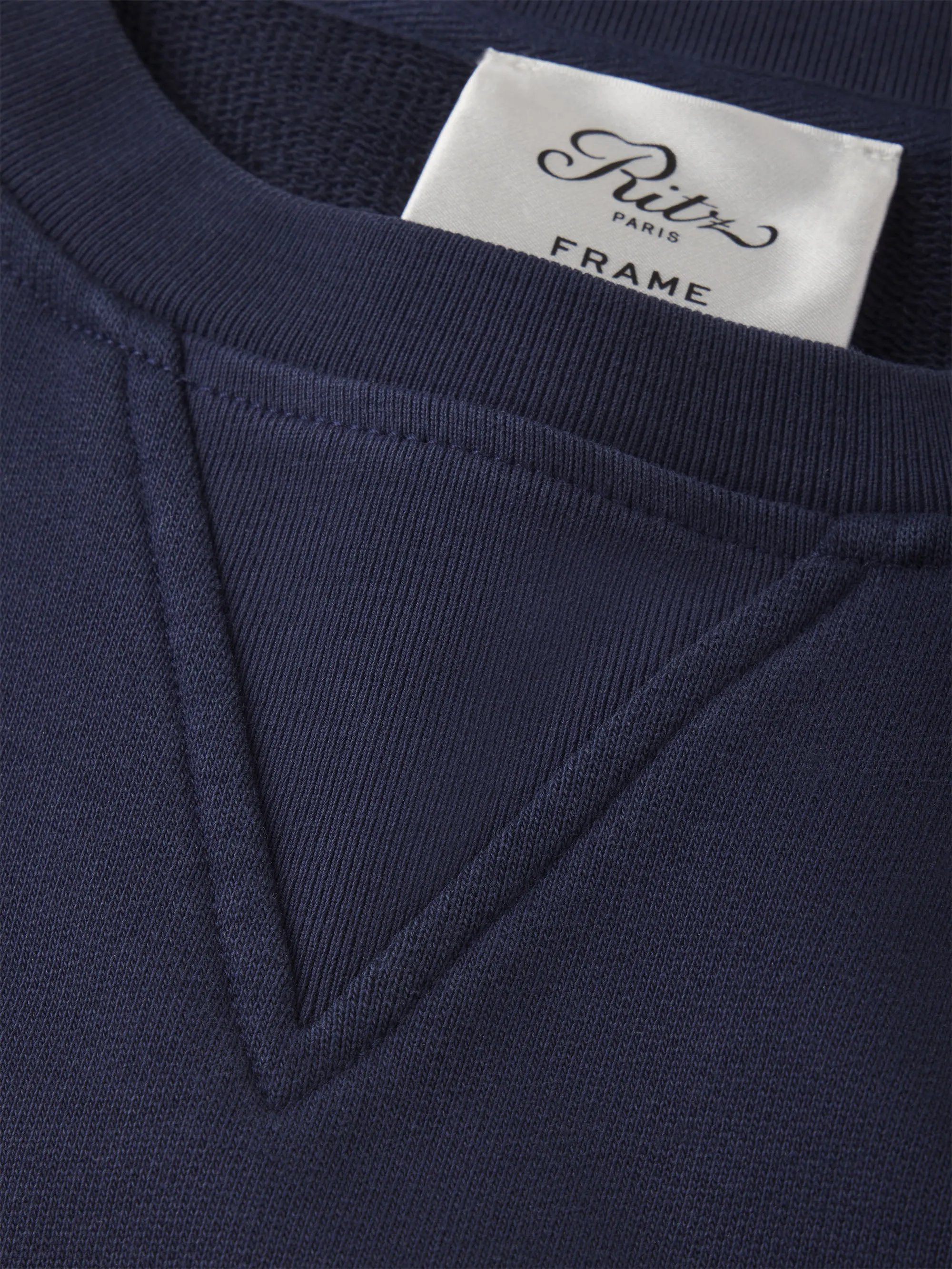 Ritz Unisex Tonal Logo Crewneck -- Dark Navy sold by Frame Denim product image thumbnail 5