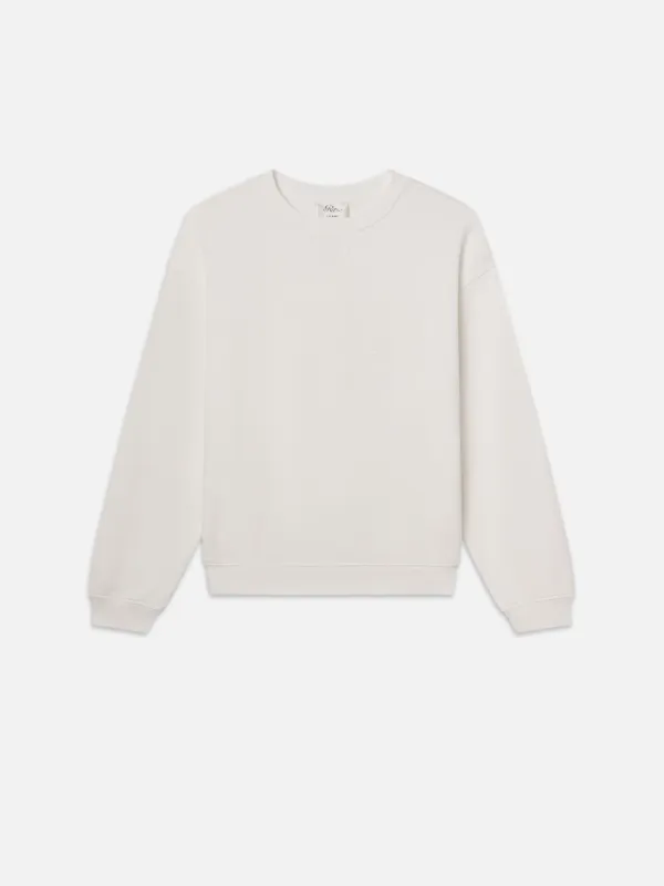 Ritz Unisex Tonal Logo Crewneck -- Cream sold by Frame Denim