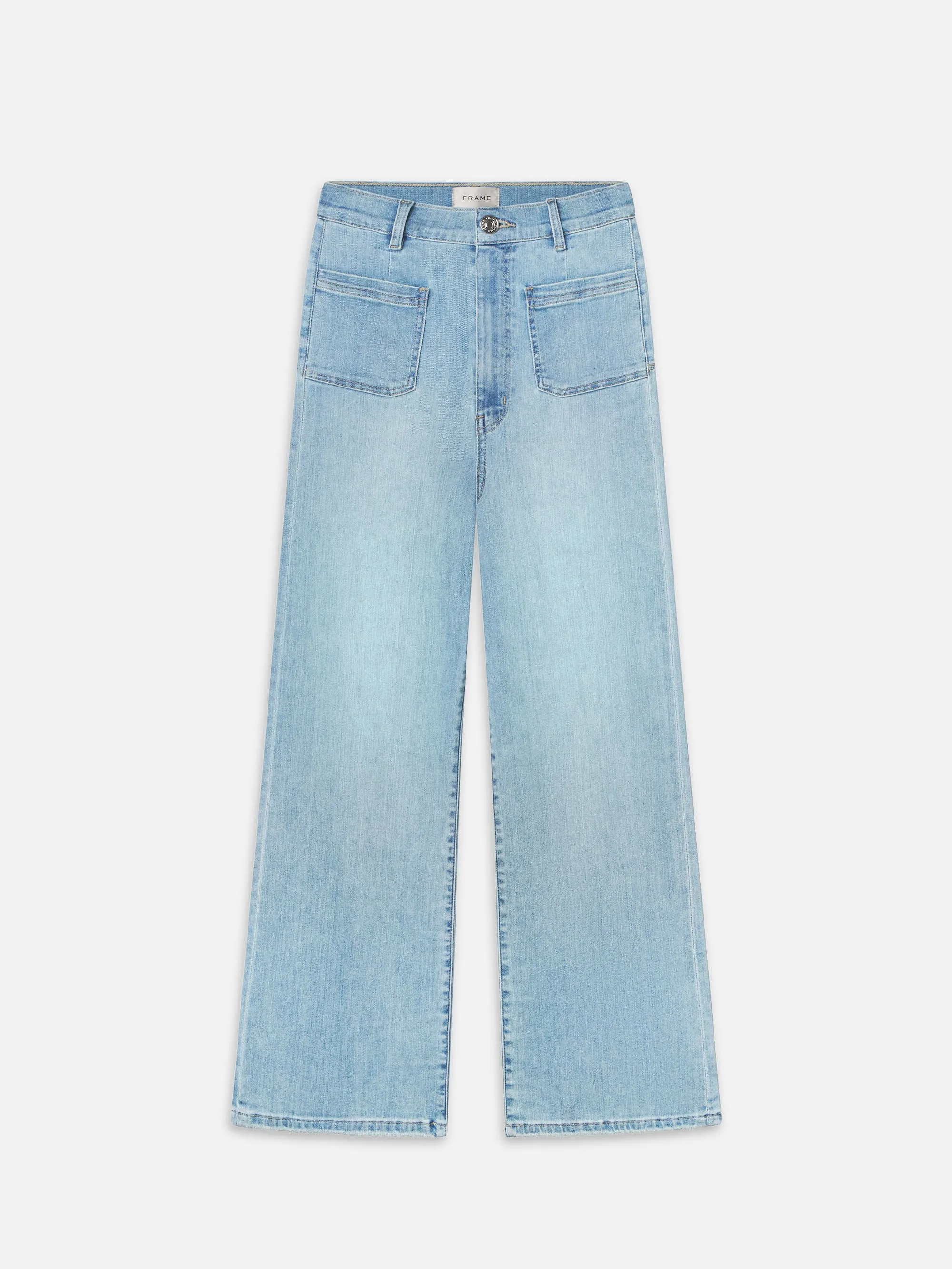 Le Slim Palazzo Bardot Pocket -- Wilson Clean sold by Frame Denim