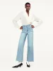 Le Slim Palazzo Bardot Pocket -- Wilson Clean sold by Frame Denim