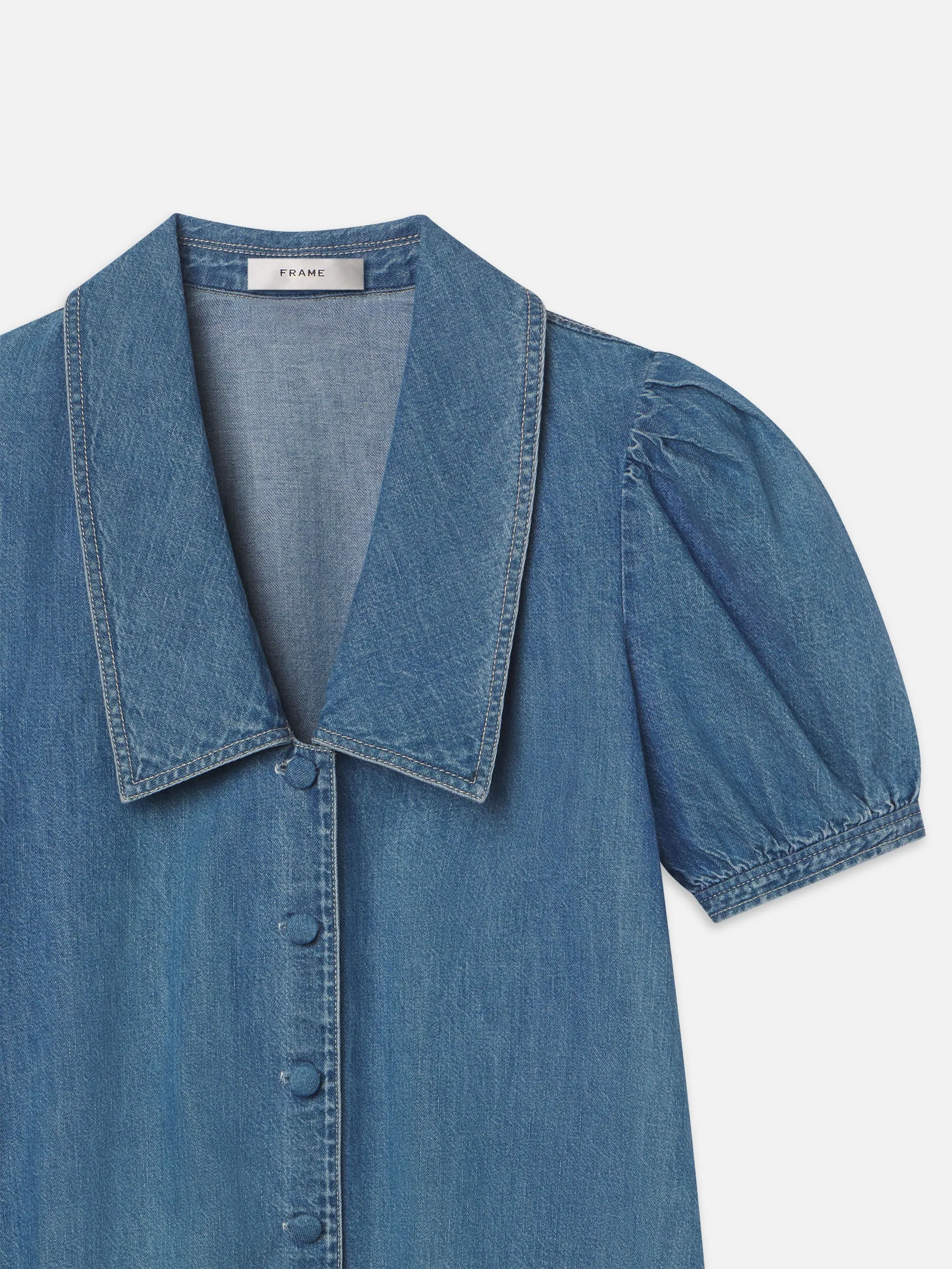 Denim Sailor Dress -- Starlet sold by Frame Denim product image thumbnail 3