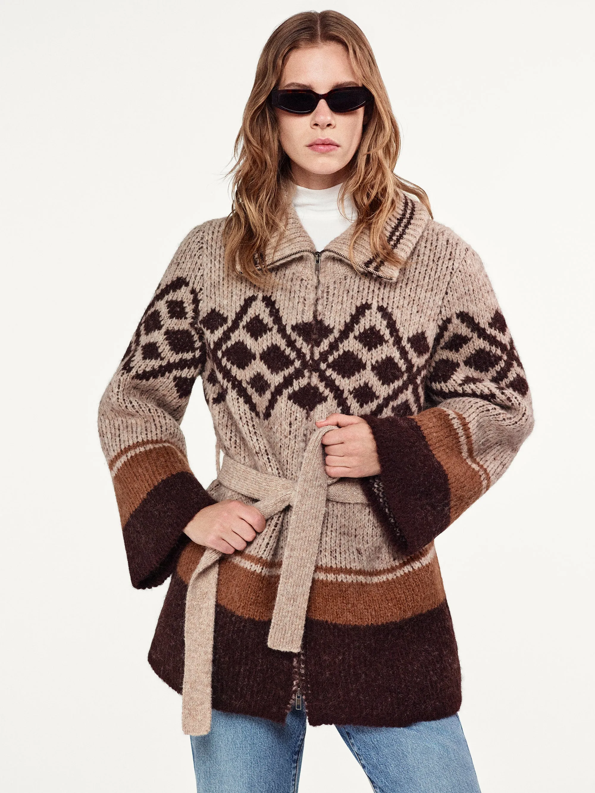 Fair Isle Coatigan -- Cream Multi sold by Frame Denim product image thumbnail 2