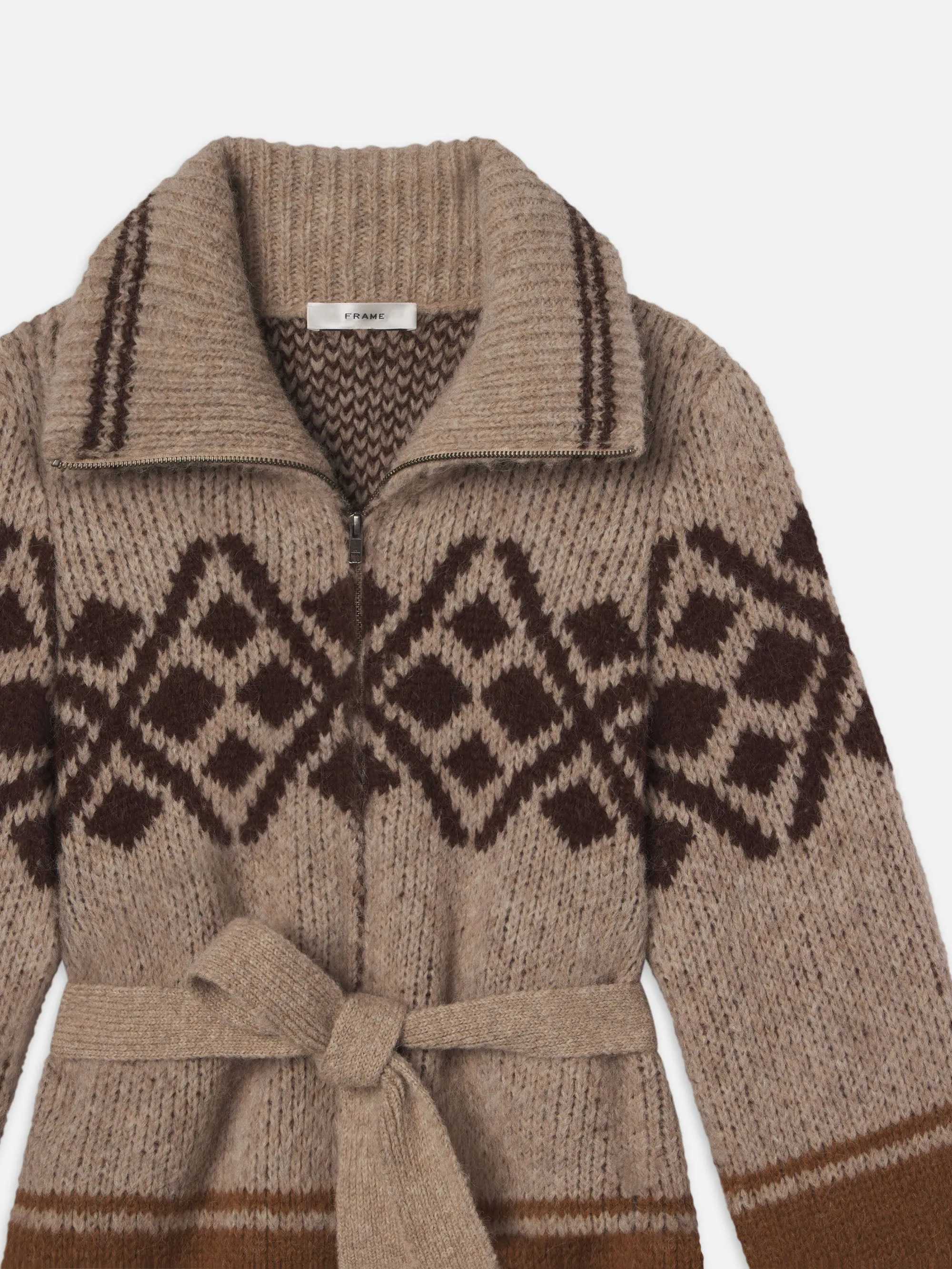 Fair Isle Coatigan -- Cream Multi sold by Frame Denim product image thumbnail 3