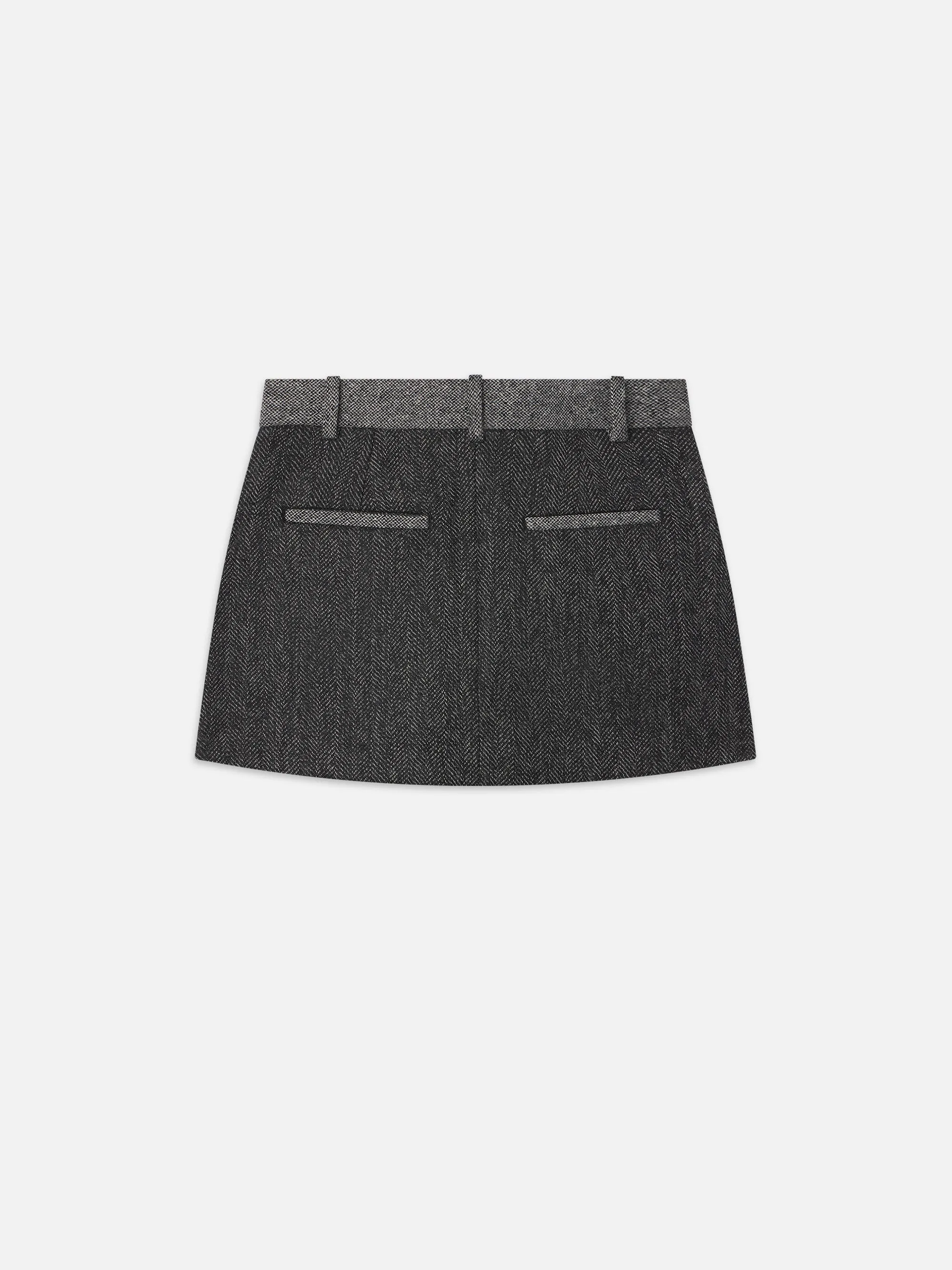 Tweed Suiting Skirt -- Check Multi sold by Frame Denim product image thumbnail 4