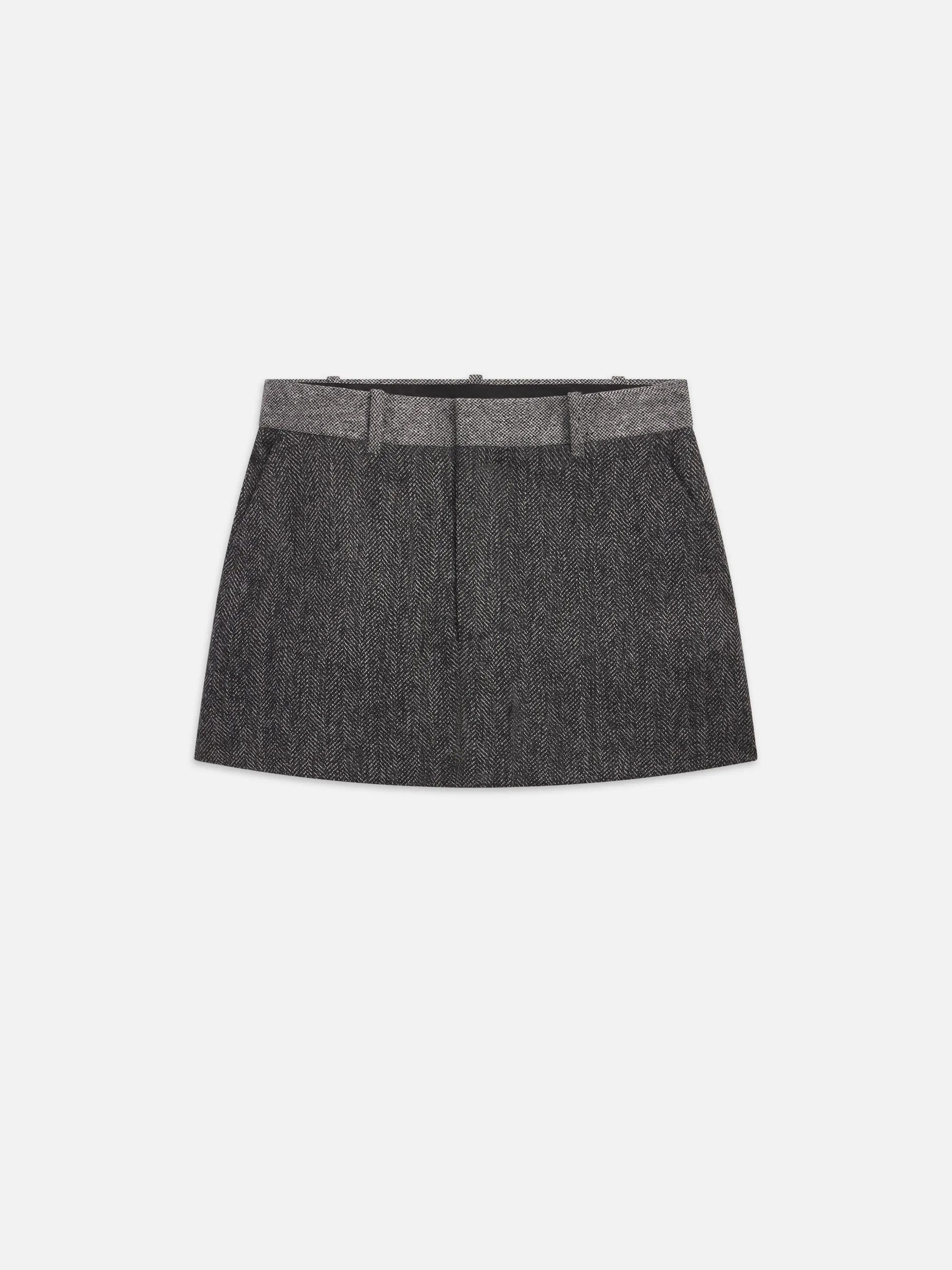 Tweed Suiting Skirt -- Check Multi sold by Frame Denim