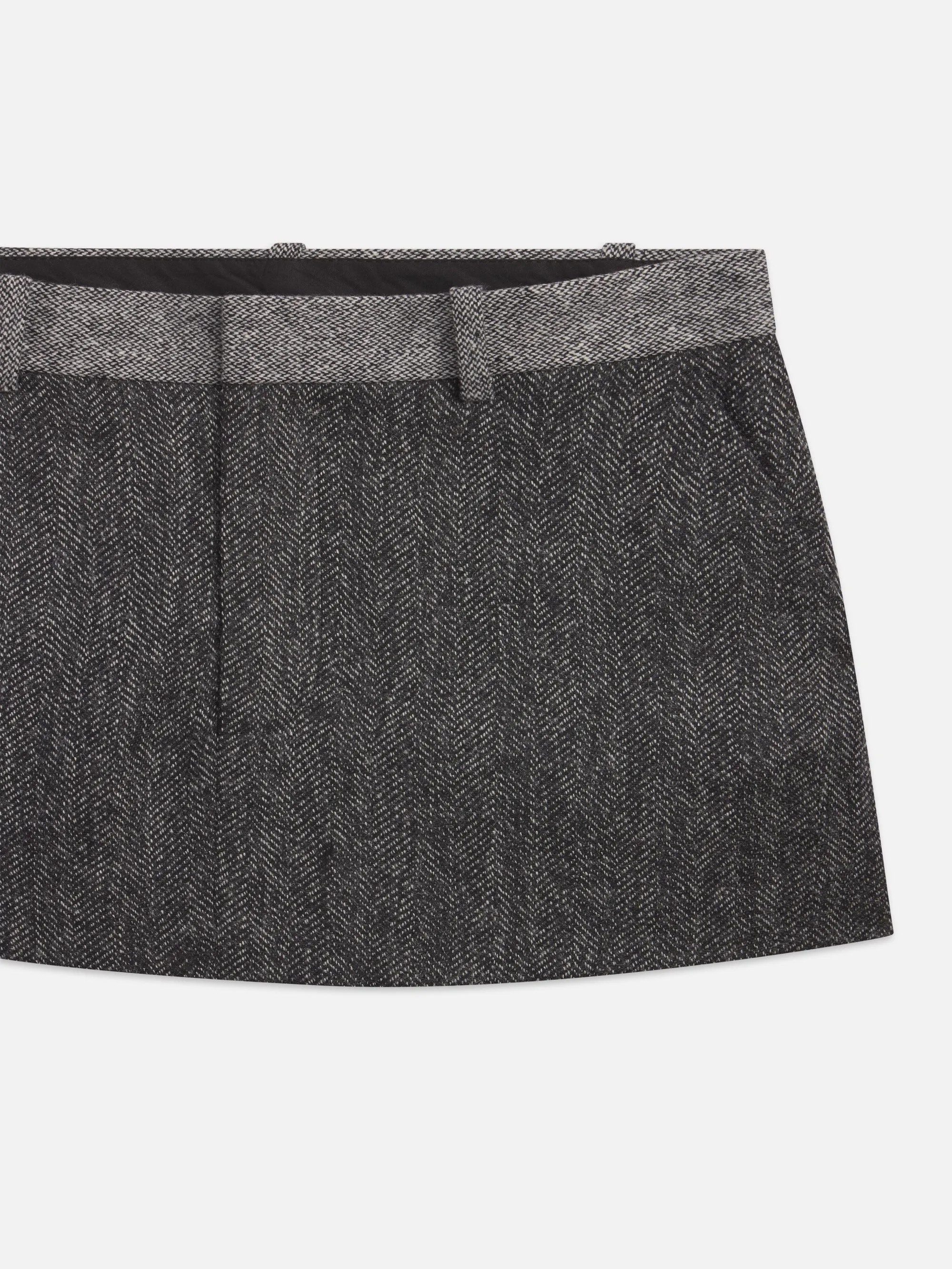 Tweed Suiting Skirt -- Check Multi sold by Frame Denim product image thumbnail 3