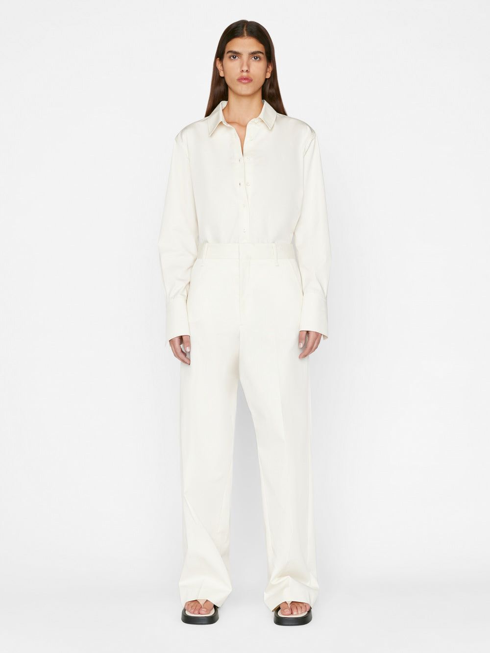 Relaxed Cotton Trouser -- Bone sold by Frame Denim product image thumbnail 2