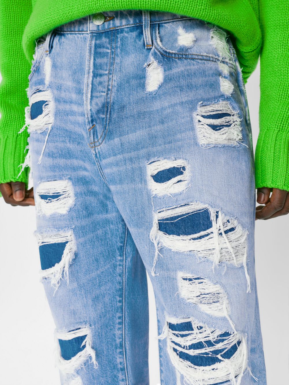 Relaxed Straight -- Gate Destruct sold by Frame Denim product image thumbnail 4