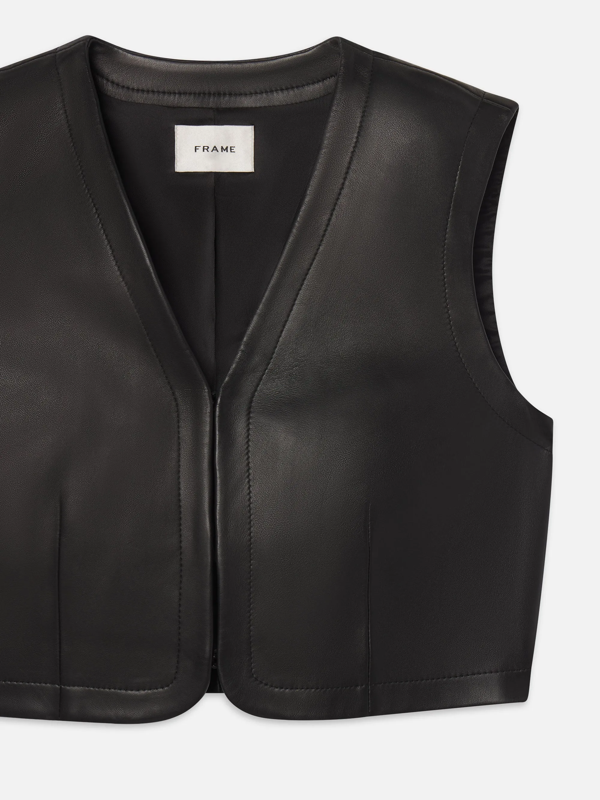 The Leather Vest -- Black sold by Frame Denim product image thumbnail 2