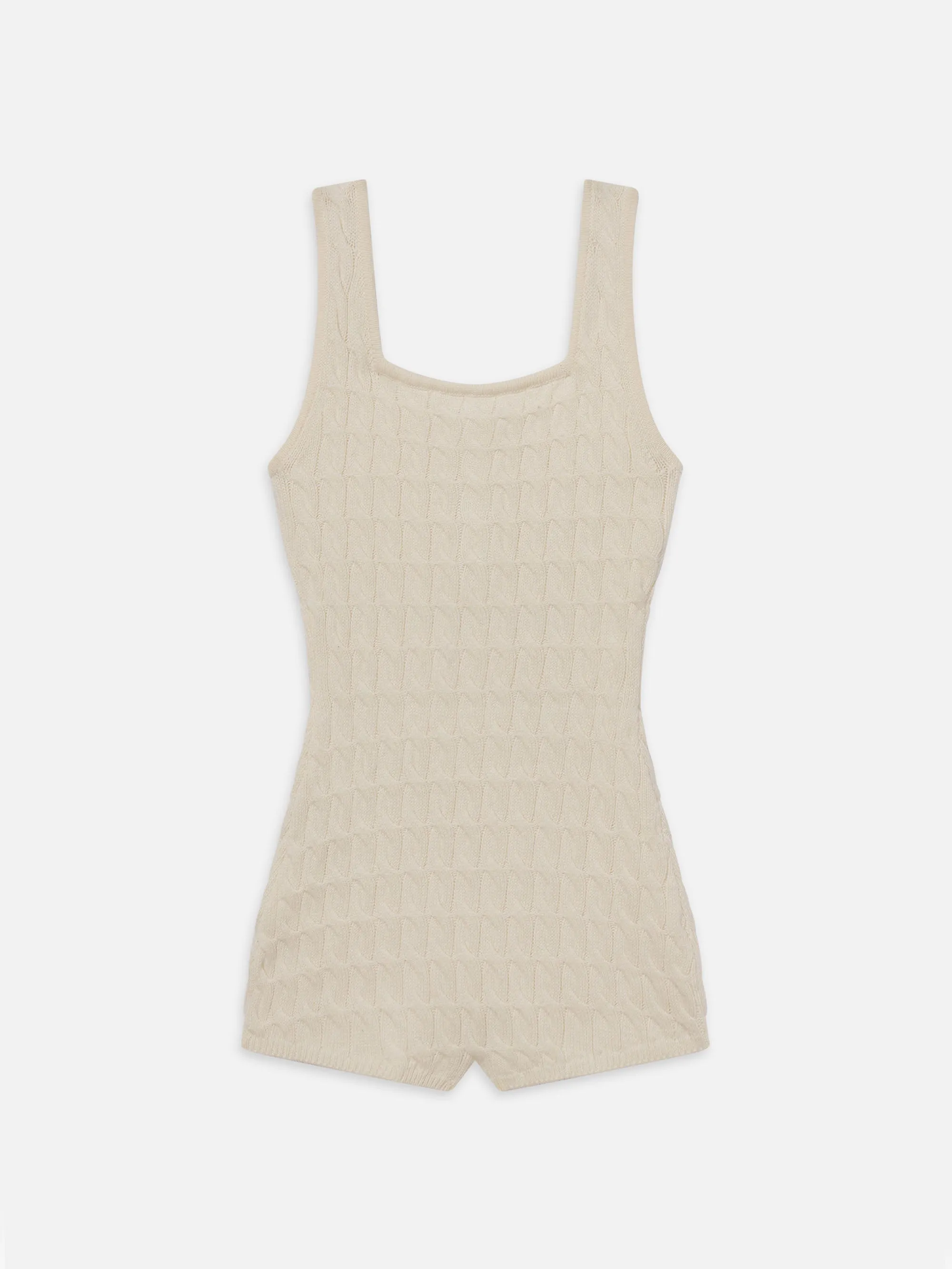 The Cable Knit Playsuit -- Cream sold by Frame Denim product image thumbnail 3