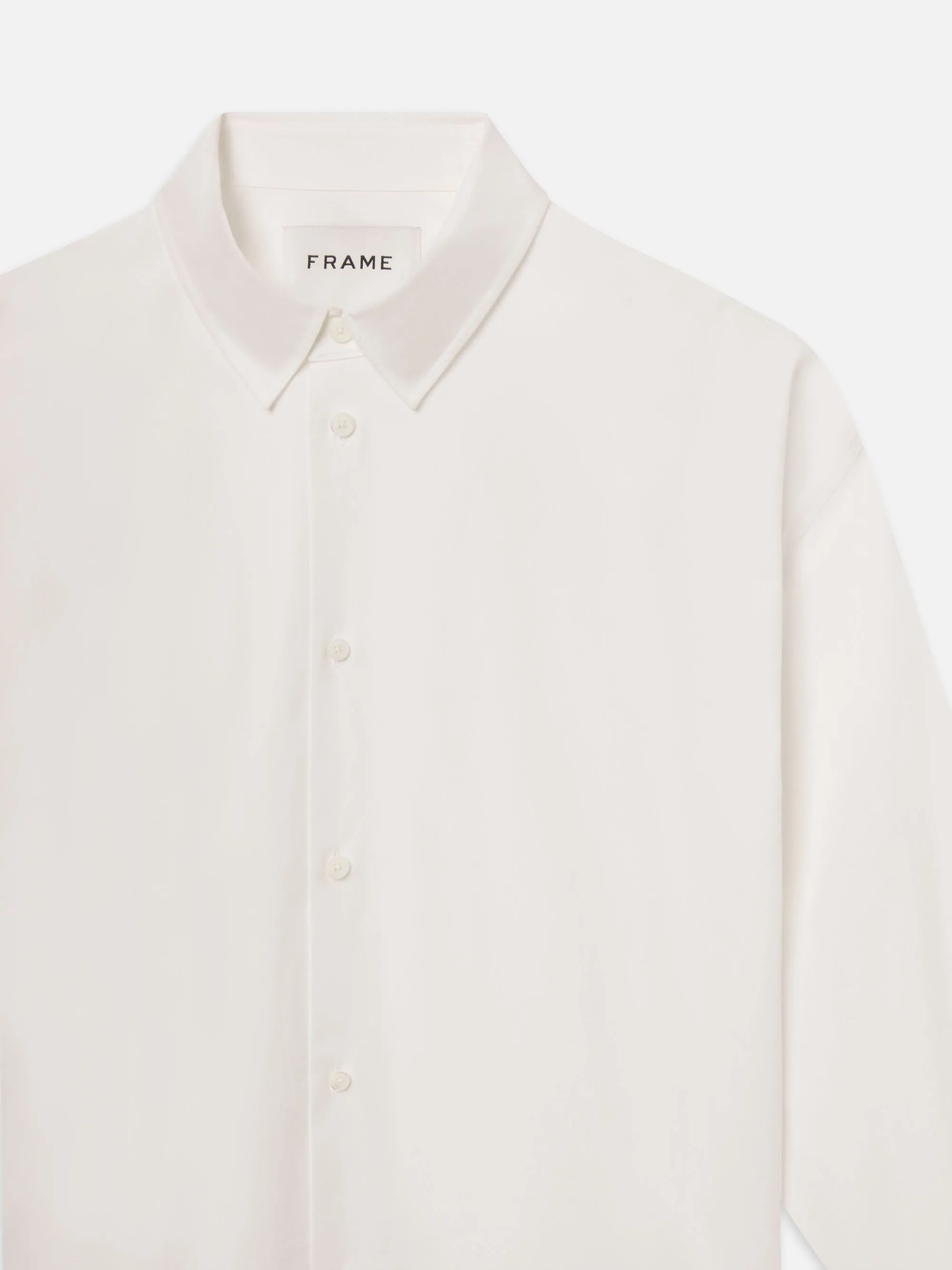 Relaxed Cotton Shirt -- White sold by Frame Denim product image thumbnail 3
