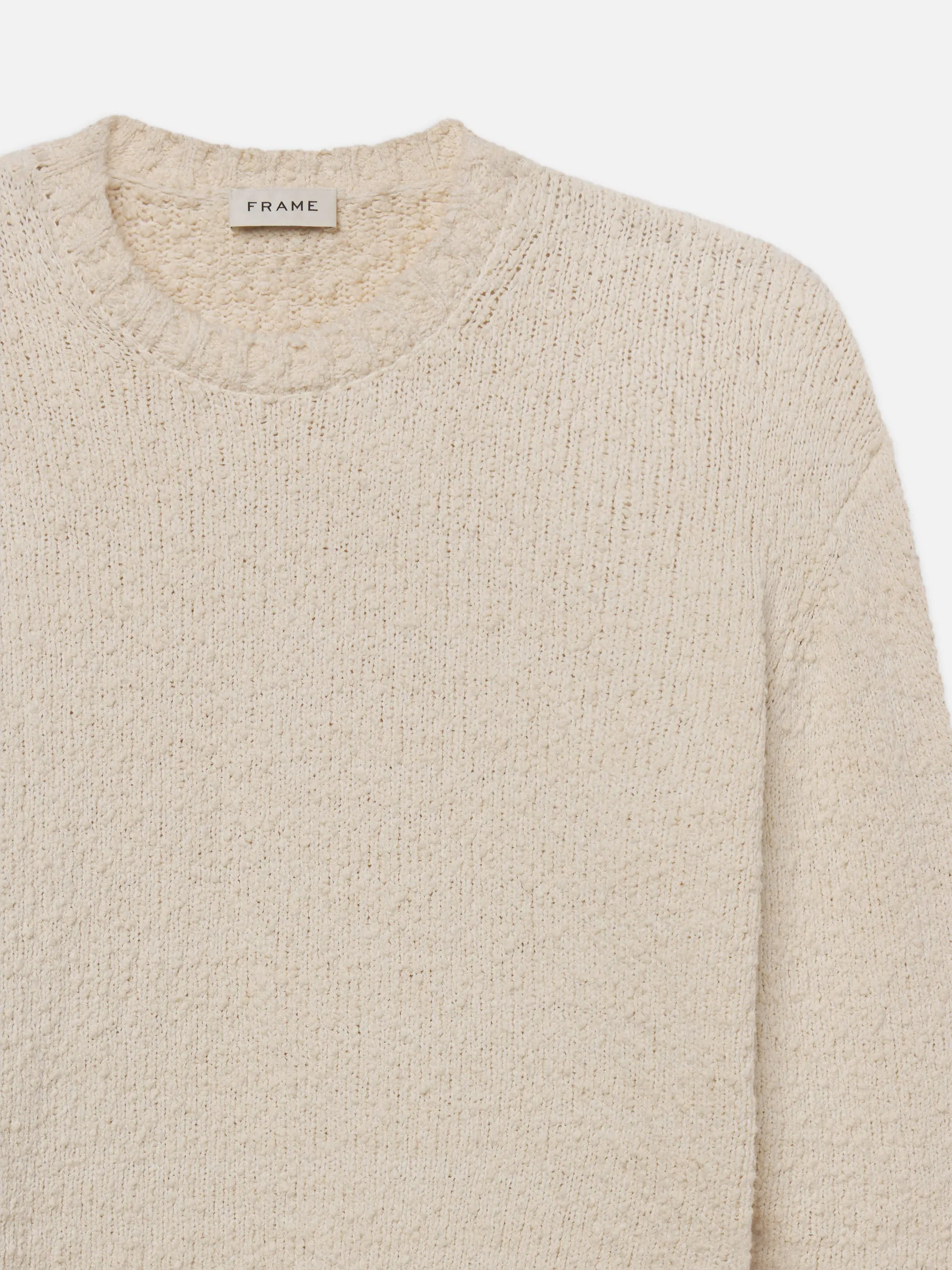 Chunky Textured Sweater -- Cream sold by Frame Denim product image thumbnail 3