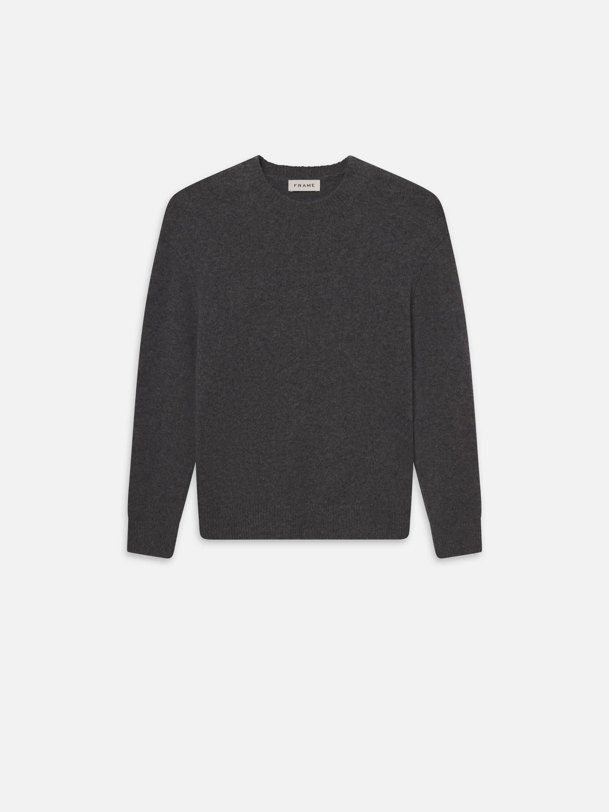Light Weight Crewneck -- Grey Melange sold by Frame Denim