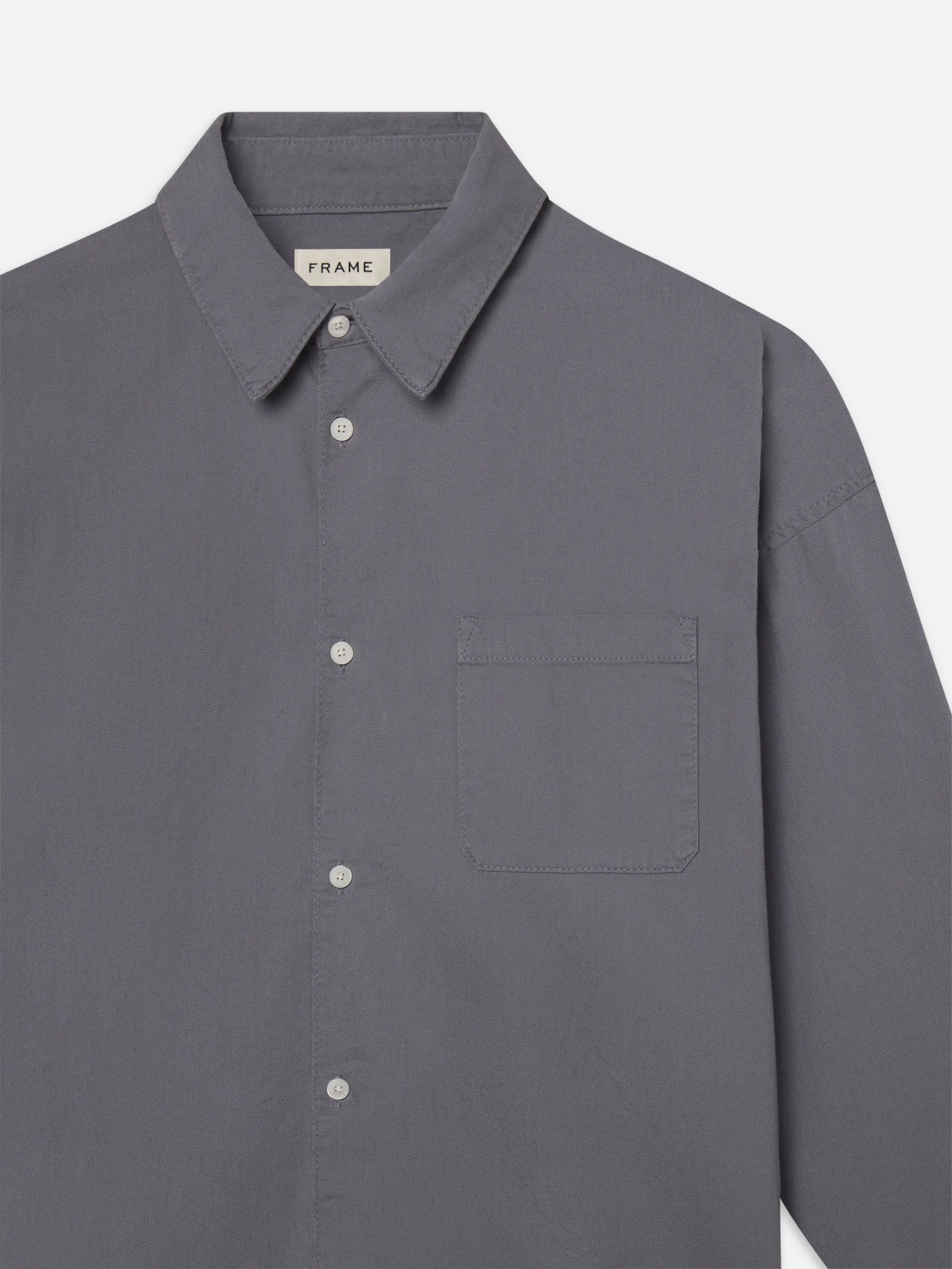 Relaxed Denim Shirt -- Smoky Blue sold by Frame Denim product image thumbnail 2