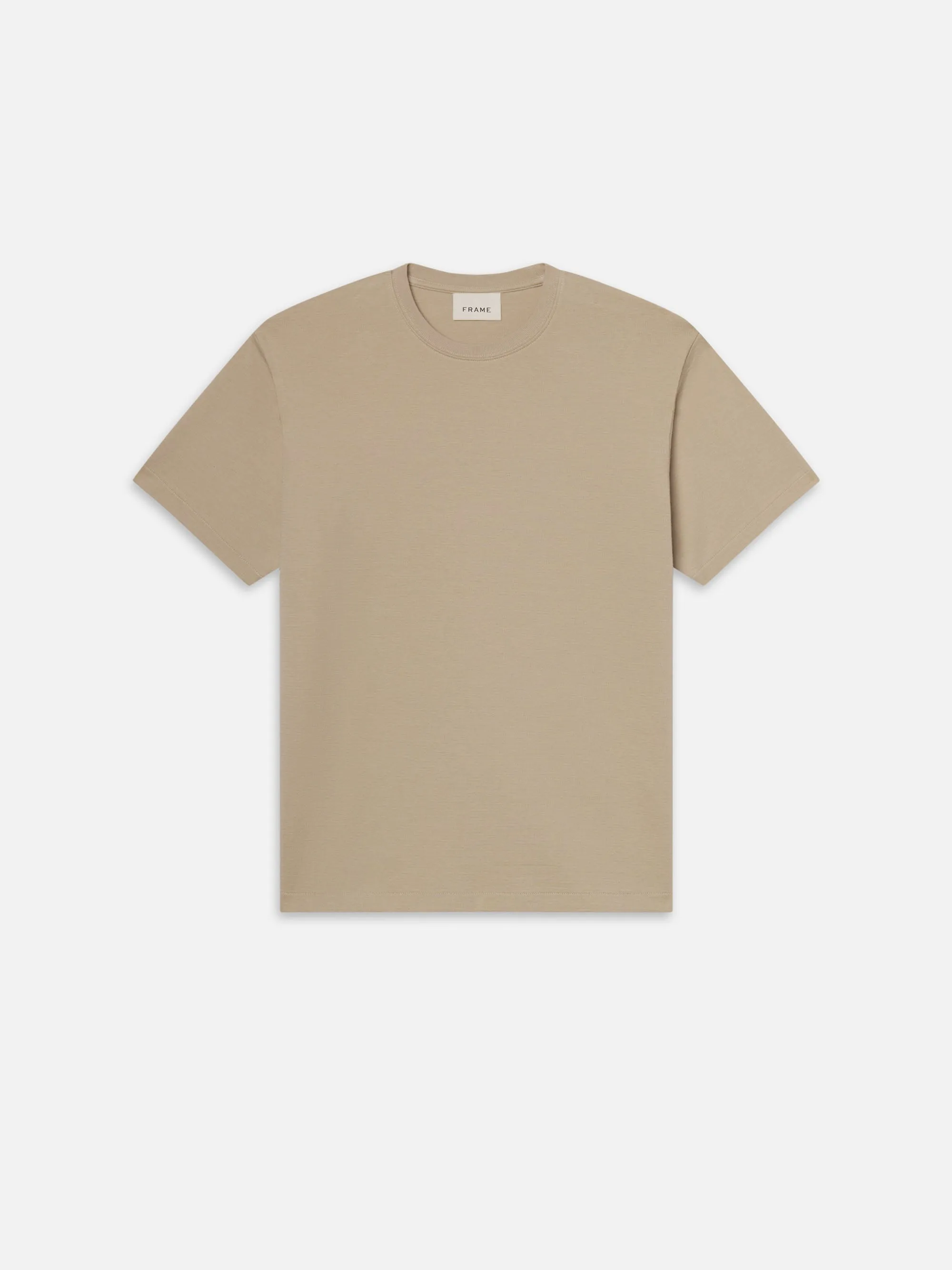 Duo Fold Tee -- Light Beige sold by Frame Denim