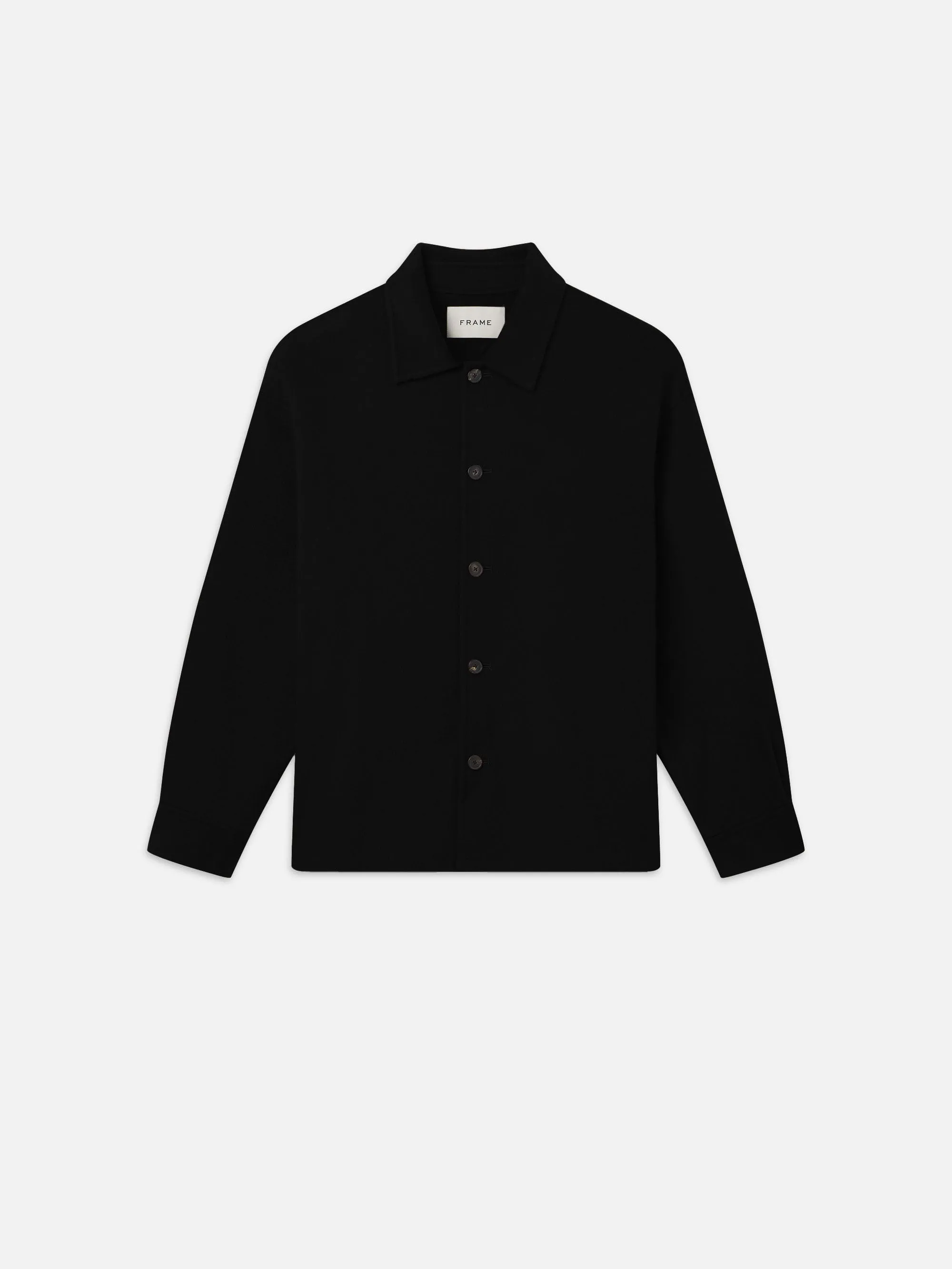Double Face Shirt Jacket -- Black sold by Frame Denim