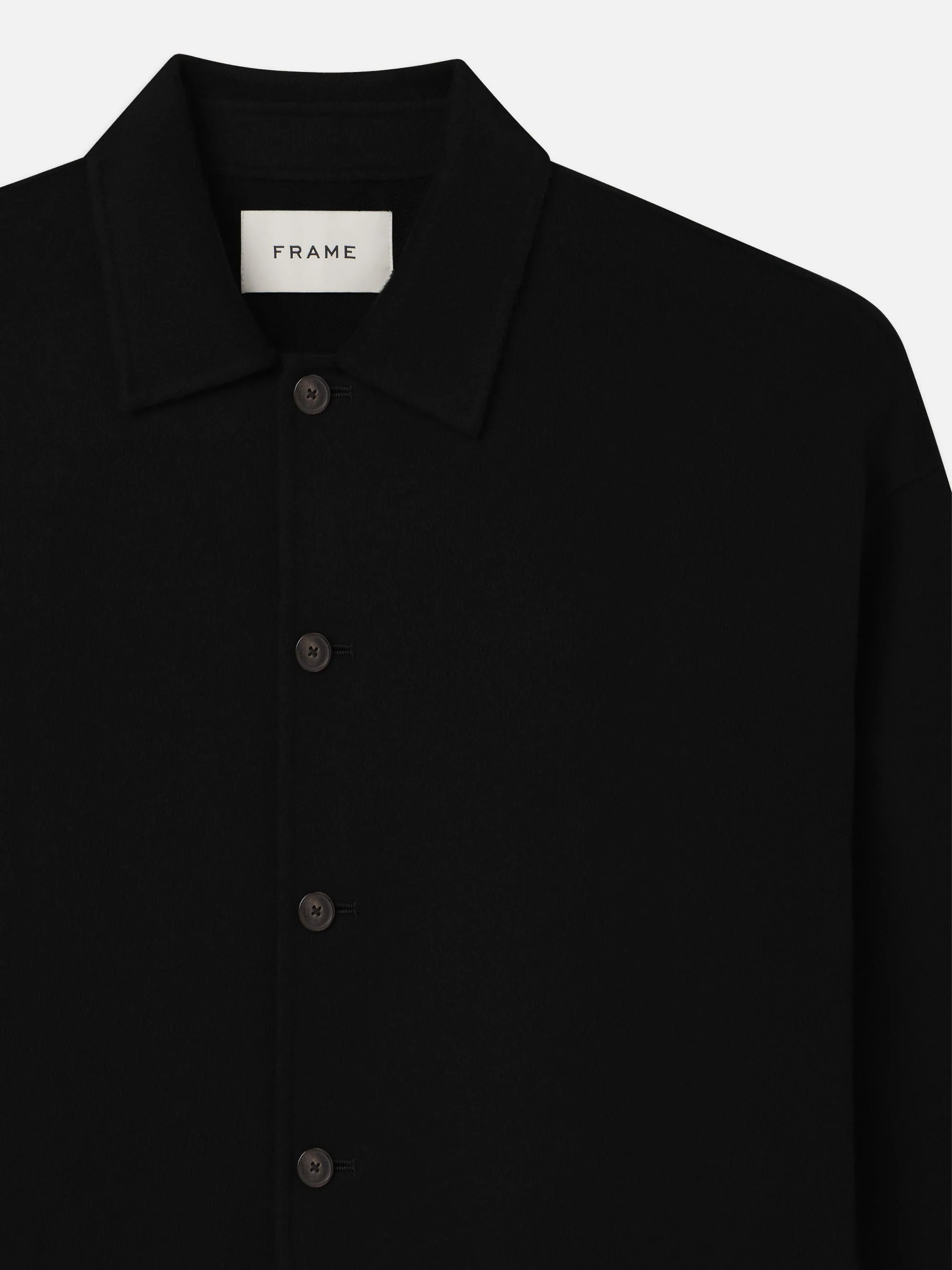 Double Face Shirt Jacket -- Black sold by Frame Denim product image thumbnail 2