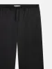 The Silk Lounge Pant -- Black sold by Frame Denim