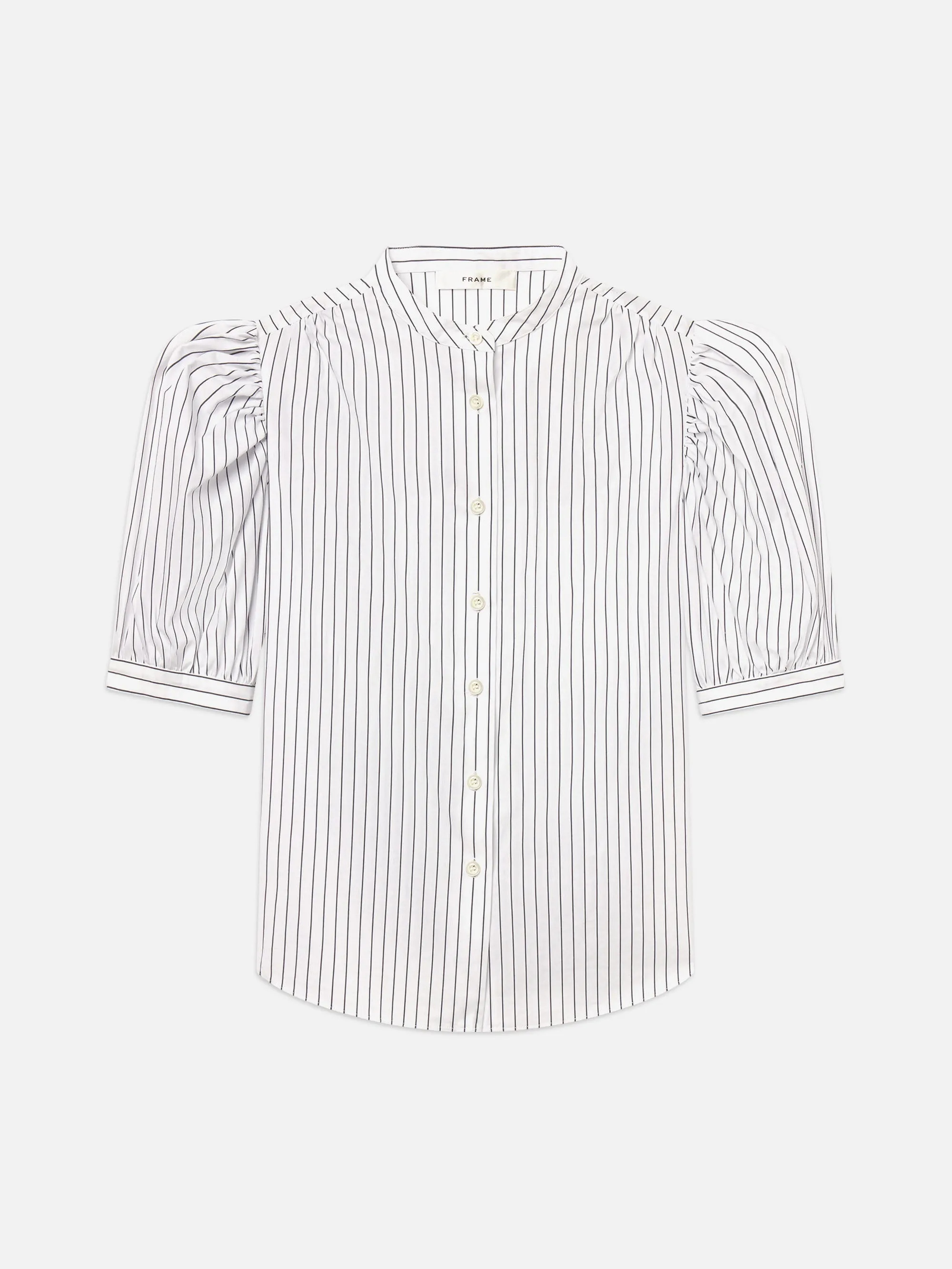 The Gathered Top -- Navy Multi sold by Frame Denim