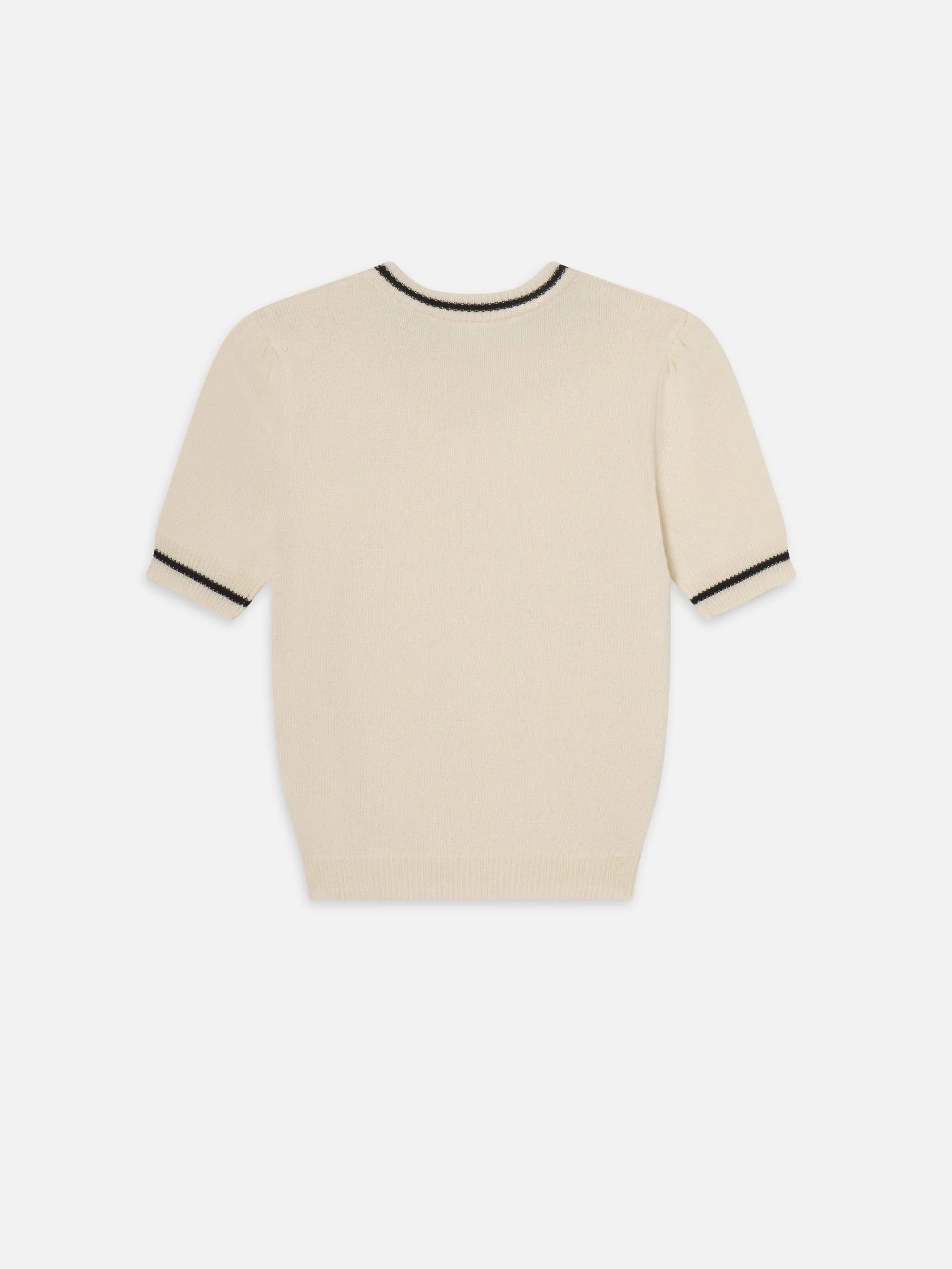 The Cashmere Gathered Sweater -- Cream Multi sold by Frame Denim product image thumbnail 3