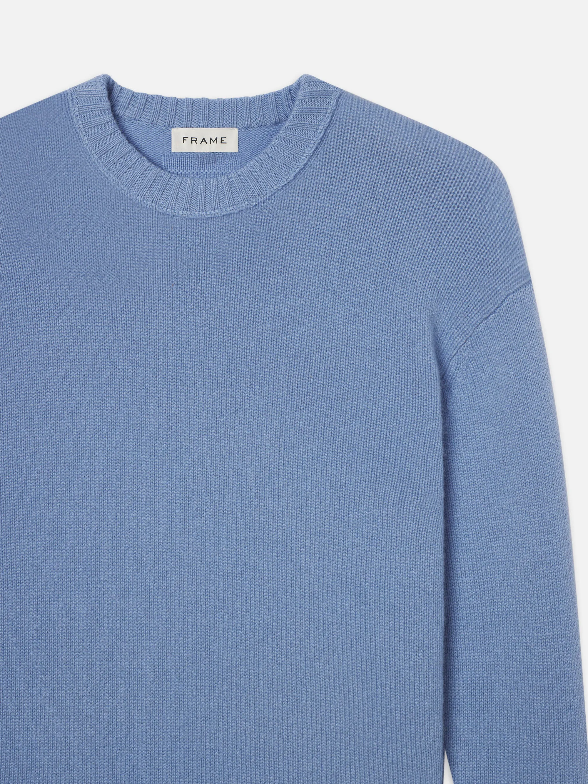 Cashmere Crewneck Sweater -- Smoky Blue sold by Frame Denim product image thumbnail 3