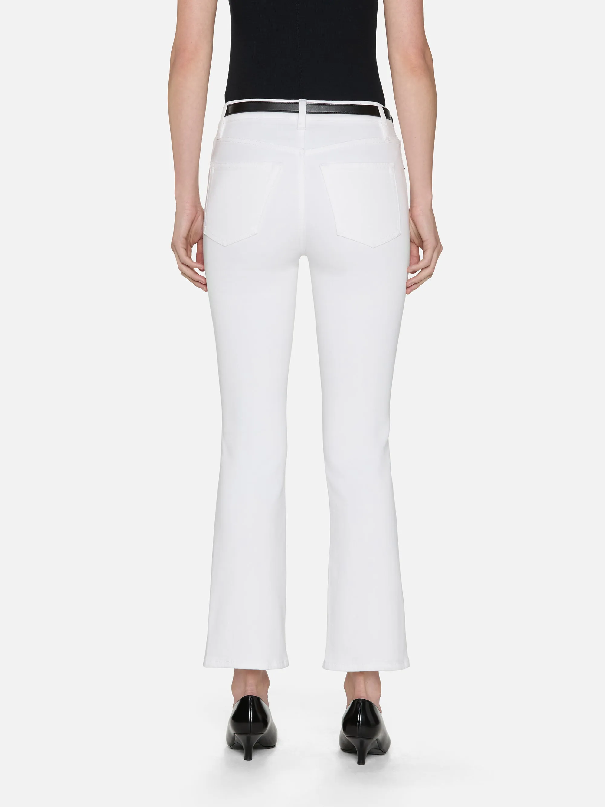 The Reboot Crop -- White sold by Frame Denim product image thumbnail 5