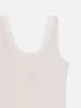 The Satin Trim Tank -- Alabaster sold by Frame Denim