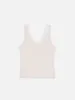 The Satin Trim Tank -- Alabaster sold by Frame Denim