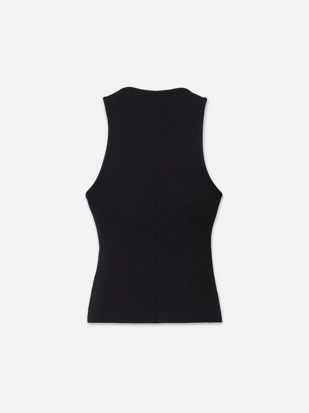Rib Scoop Neck Tank -- Black sold by Frame Denim product image thumbnail 3