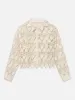 The Lace Button Up Shirt -- Ecru sold by Frame Denim