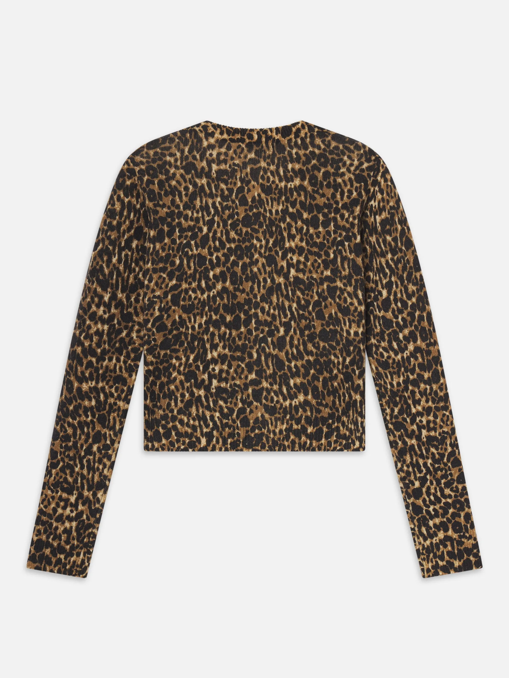 The Leopard Cashmere Cardi -- Sand Multi sold by Frame Denim product image thumbnail 4