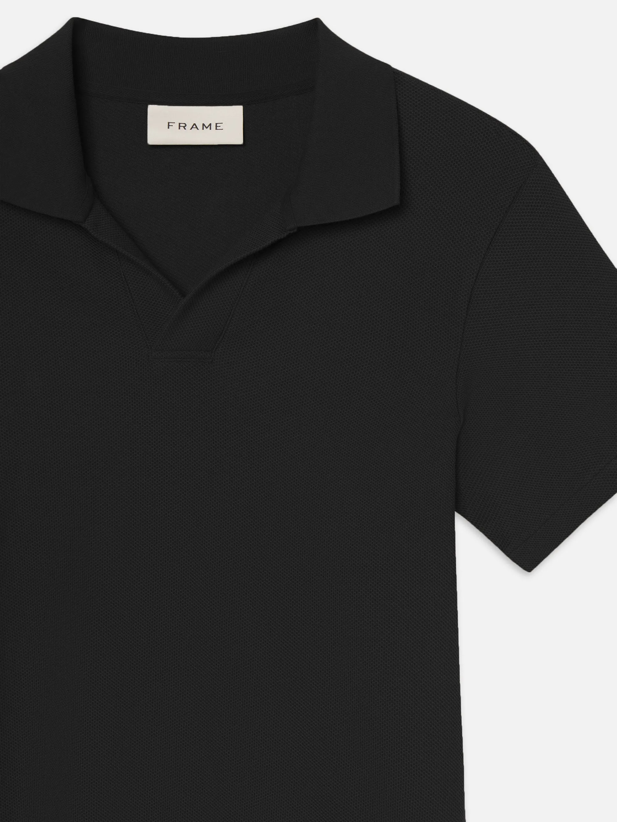 Jacquard Polo -- Black sold by Frame Denim product image thumbnail 3