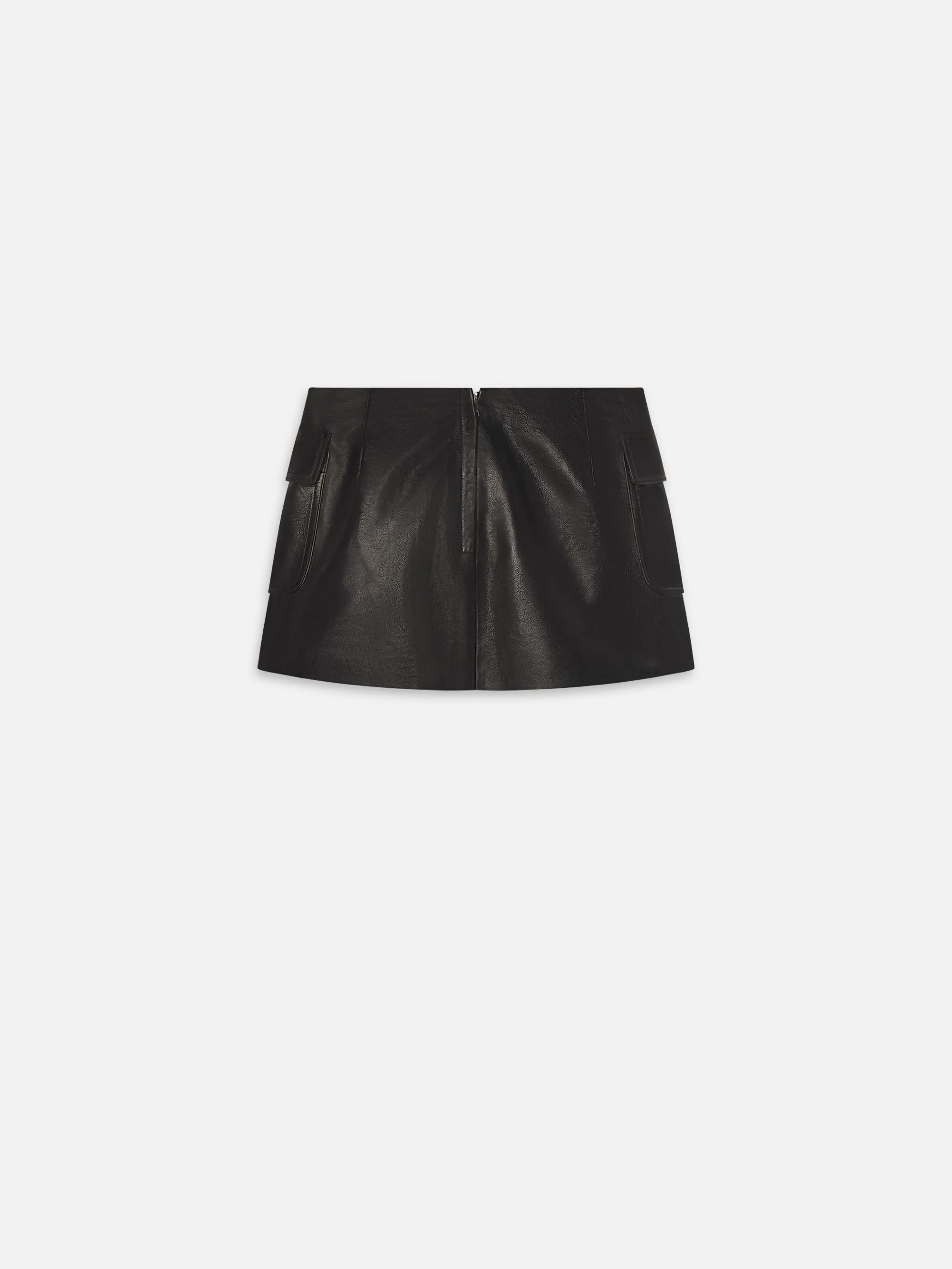 The Leather Cargo Skirt -- Black sold by Frame Denim product image thumbnail 3