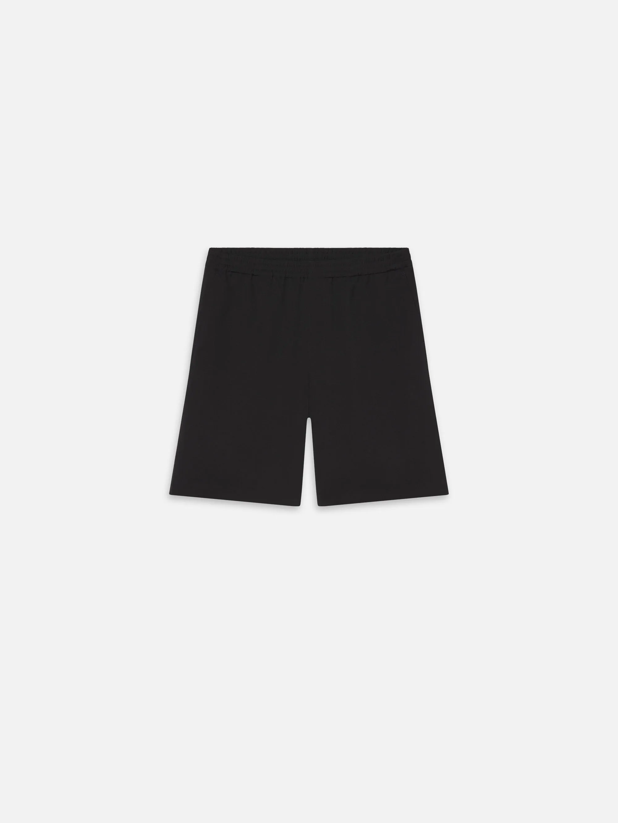 Wool Relaxed Shorts -- Black sold by Frame Denim