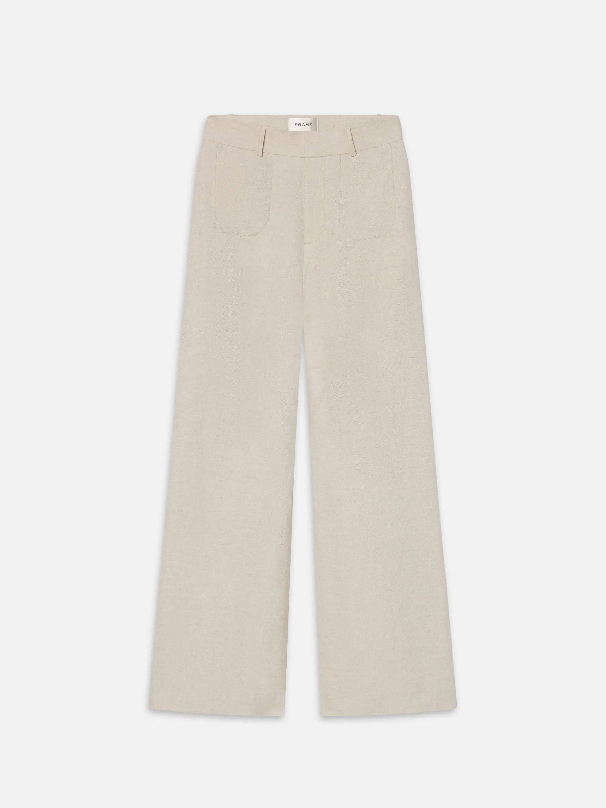 Le Slim Palazzo Modernist Pocket -- Flax sold by Frame Denim