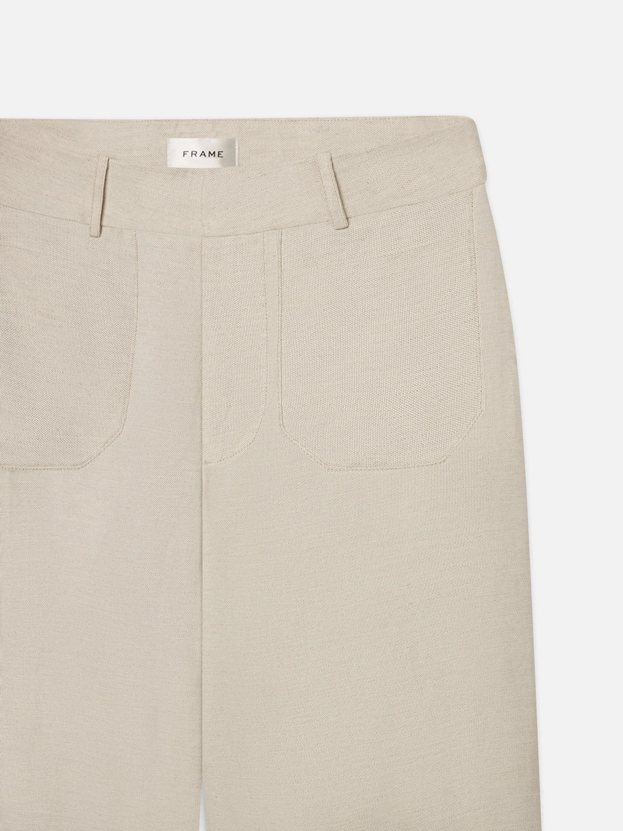 Le Slim Palazzo Modernist Pocket -- Flax sold by Frame Denim product image thumbnail 2