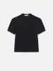 The Silk Gathered Top -- Navy sold by Frame Denim