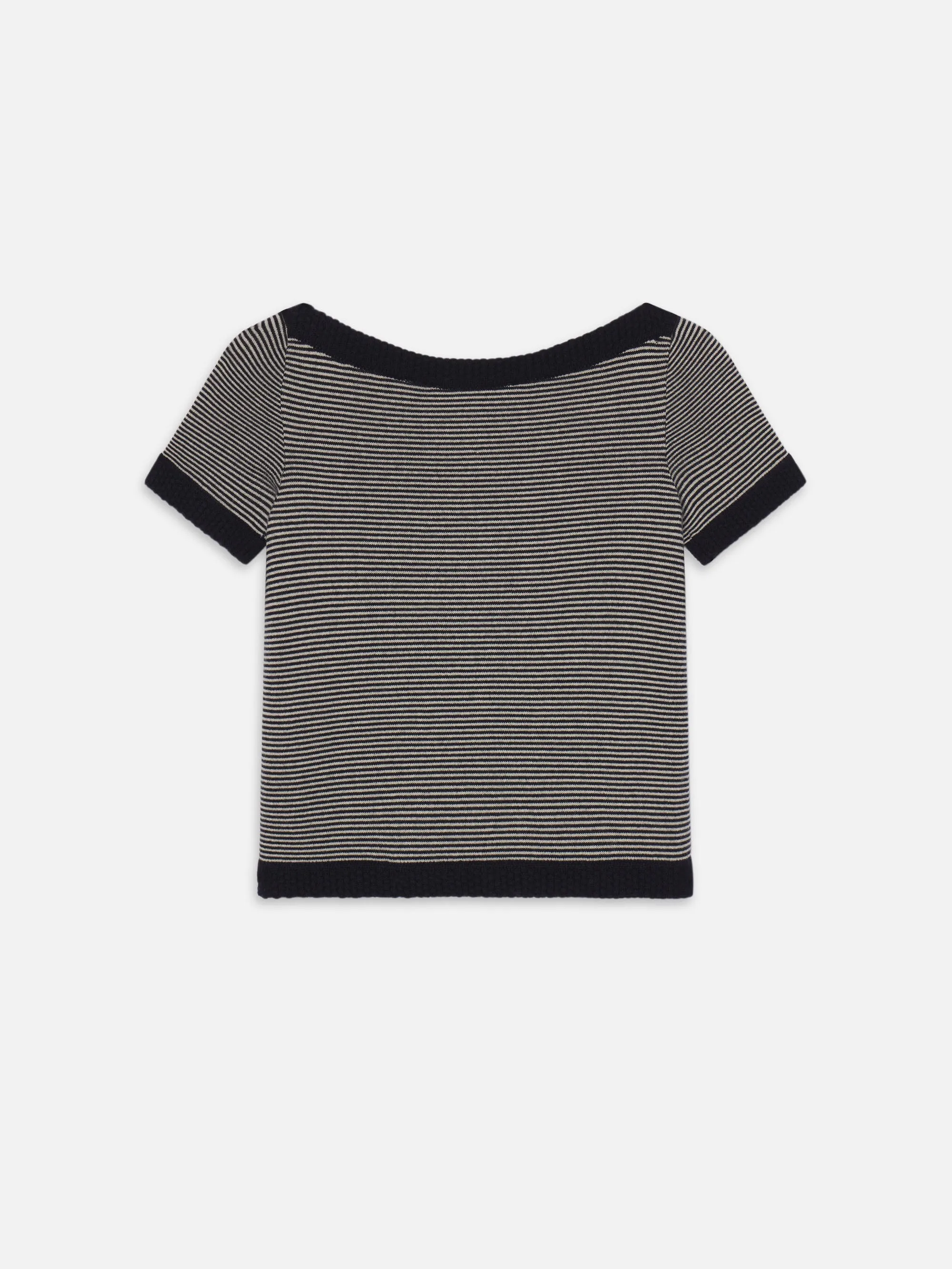 The Cashmere Boatneck -- Navy Multi sold by Frame Denim product image thumbnail 3