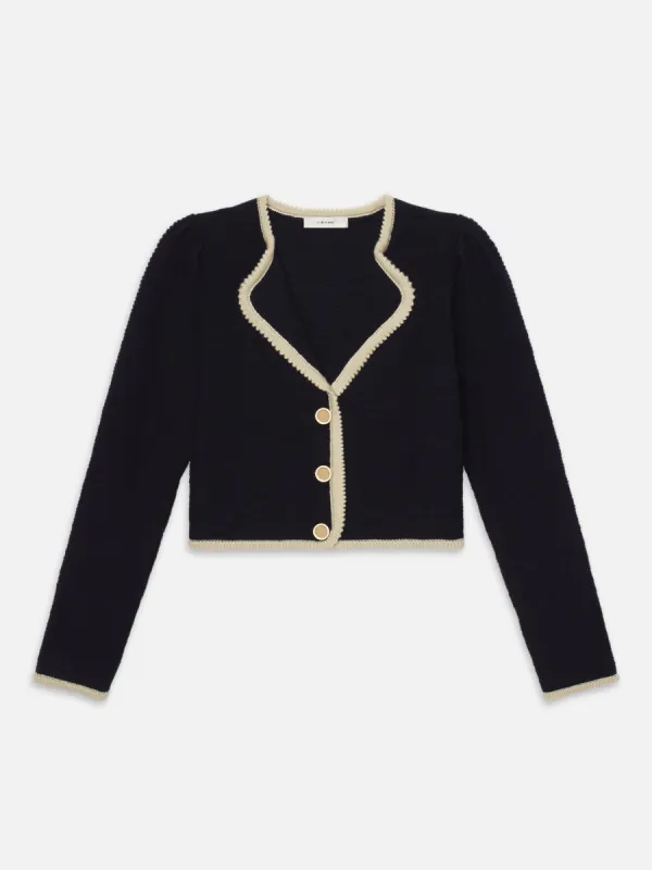The Corded Cardi -- Navy Multi made by Frame Denim