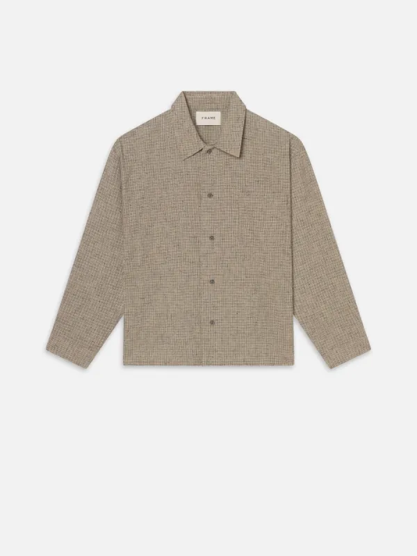 Textured Shirt -- Beige Multi sold by Frame Denim