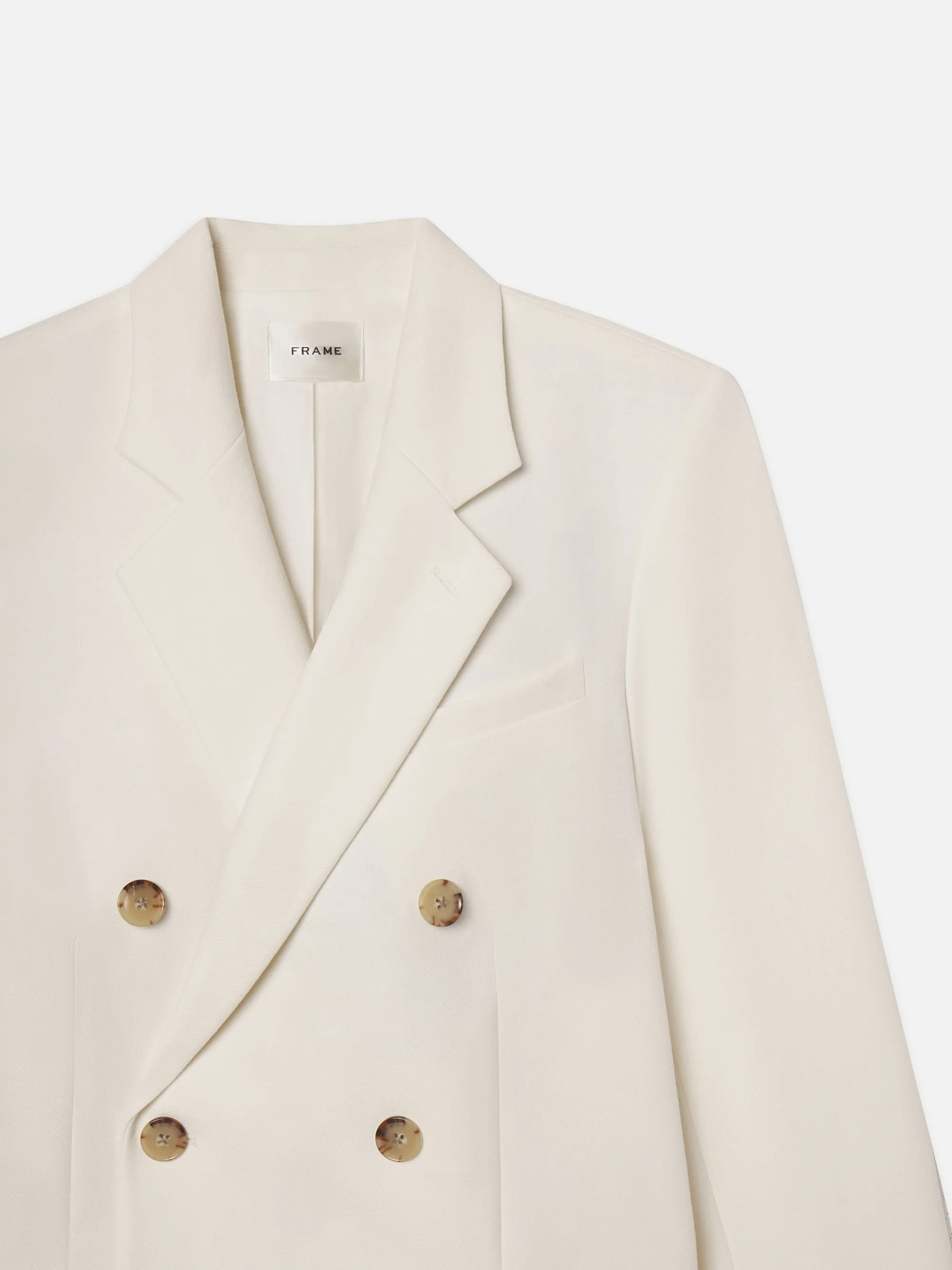 The Relaxed Everyday Blazer -- Ecru sold by Frame Denim product image thumbnail 2