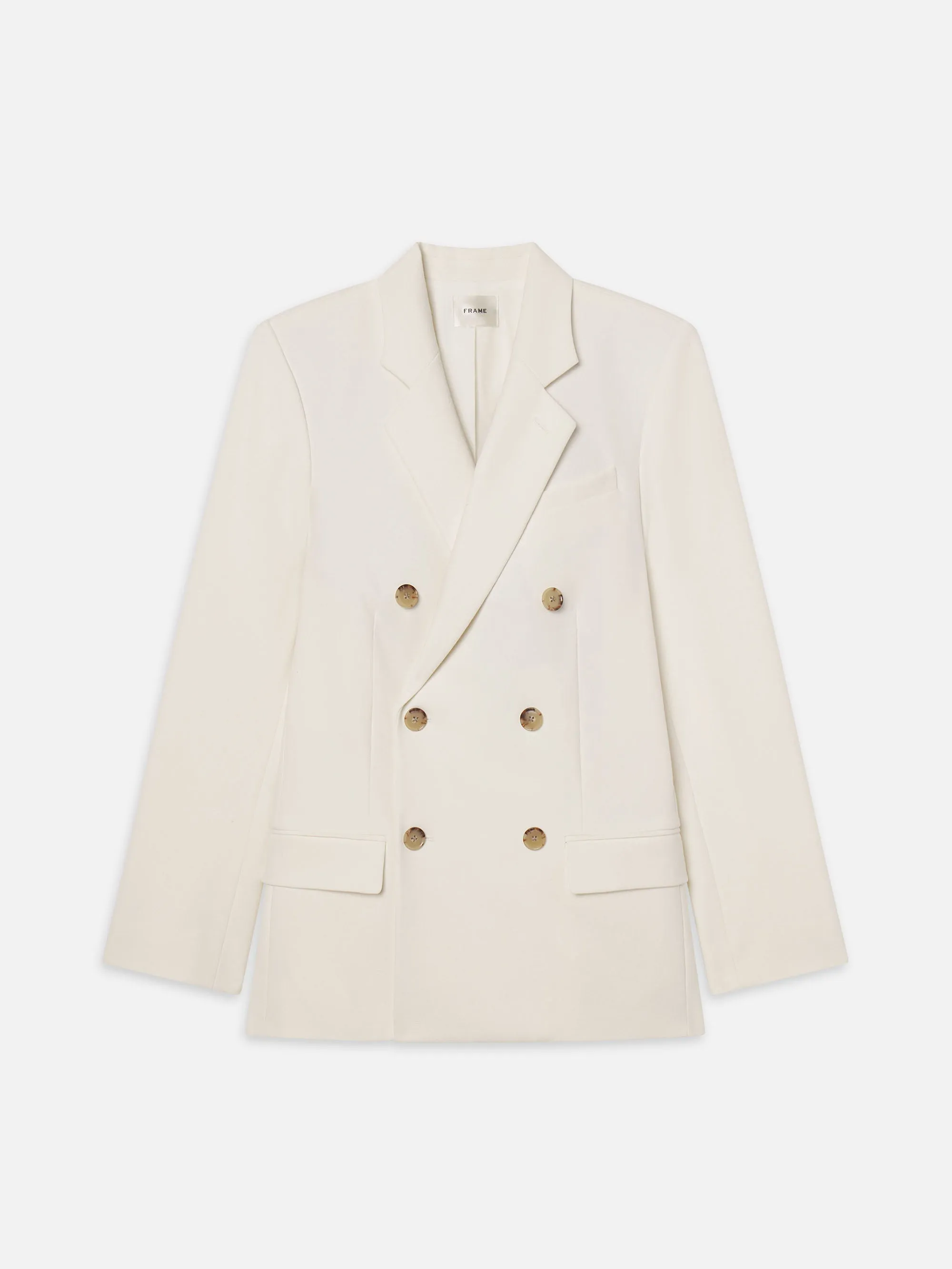 The Relaxed Everyday Blazer -- Ecru sold by Frame Denim