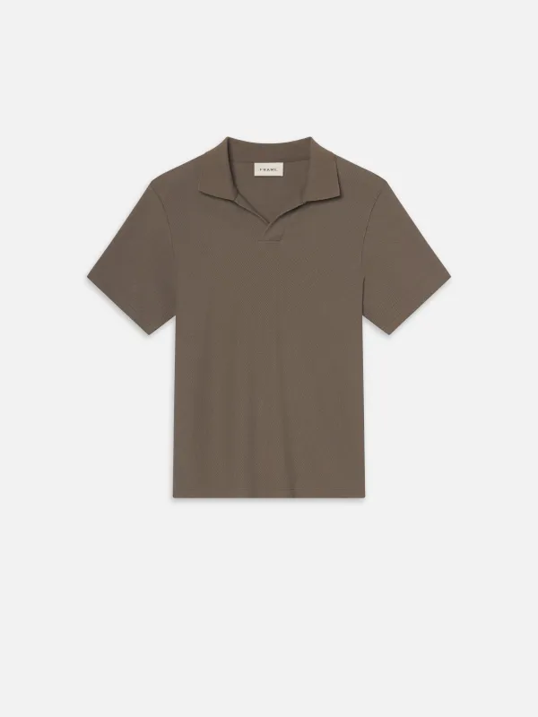 Jacquard Polo -- Dark Sage sold by Frame Denim