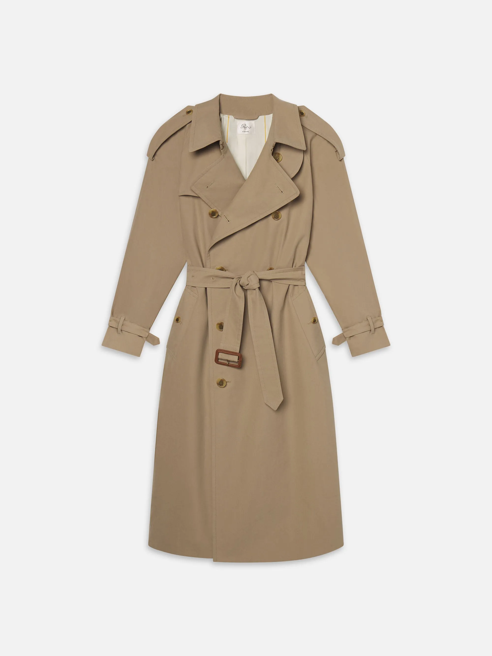 Ritz Classic Trench -- Warm Taupe sold by Frame Denim