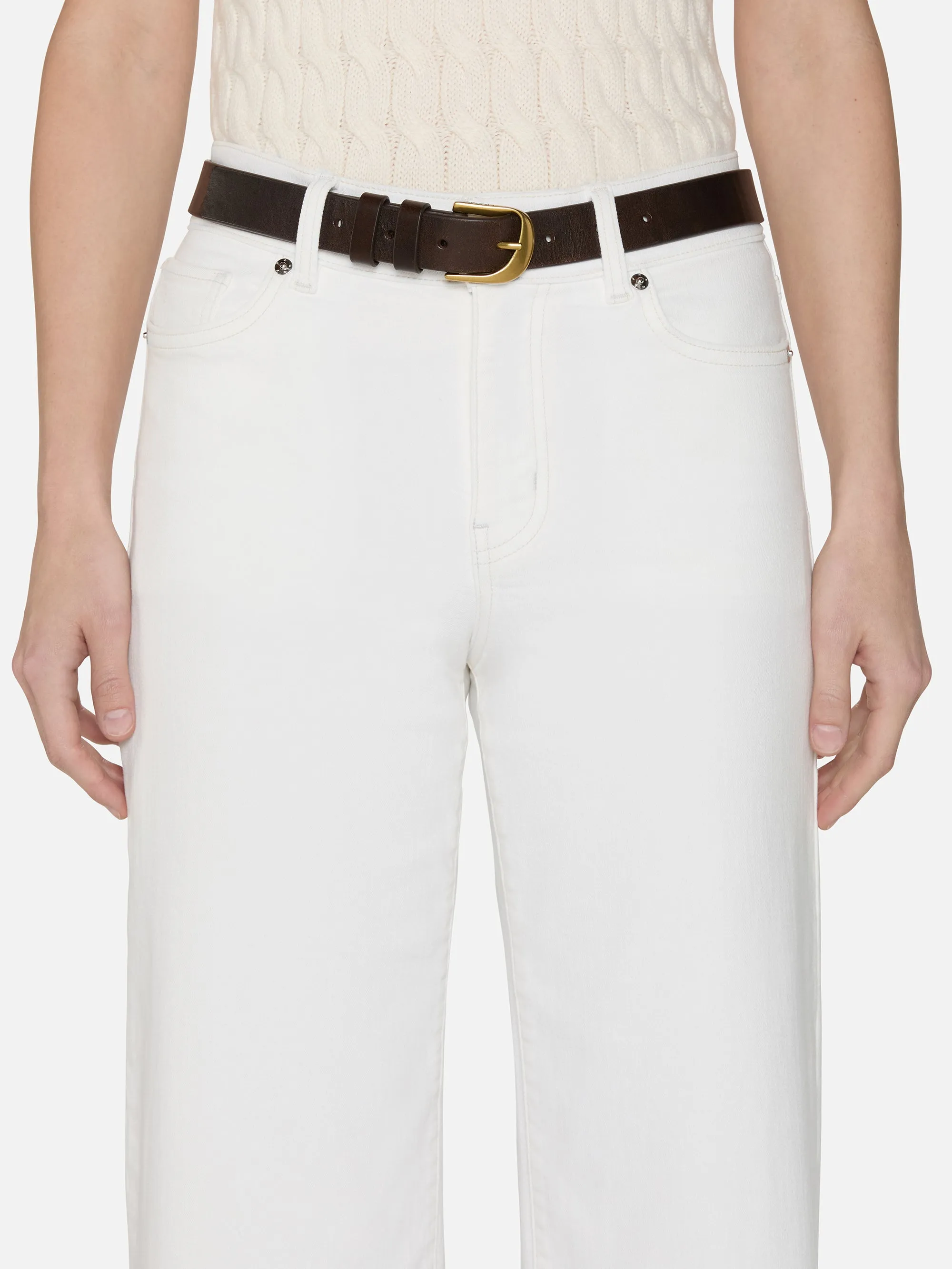 Le Slim Palazzo -- White sold by Frame Denim product image thumbnail 4