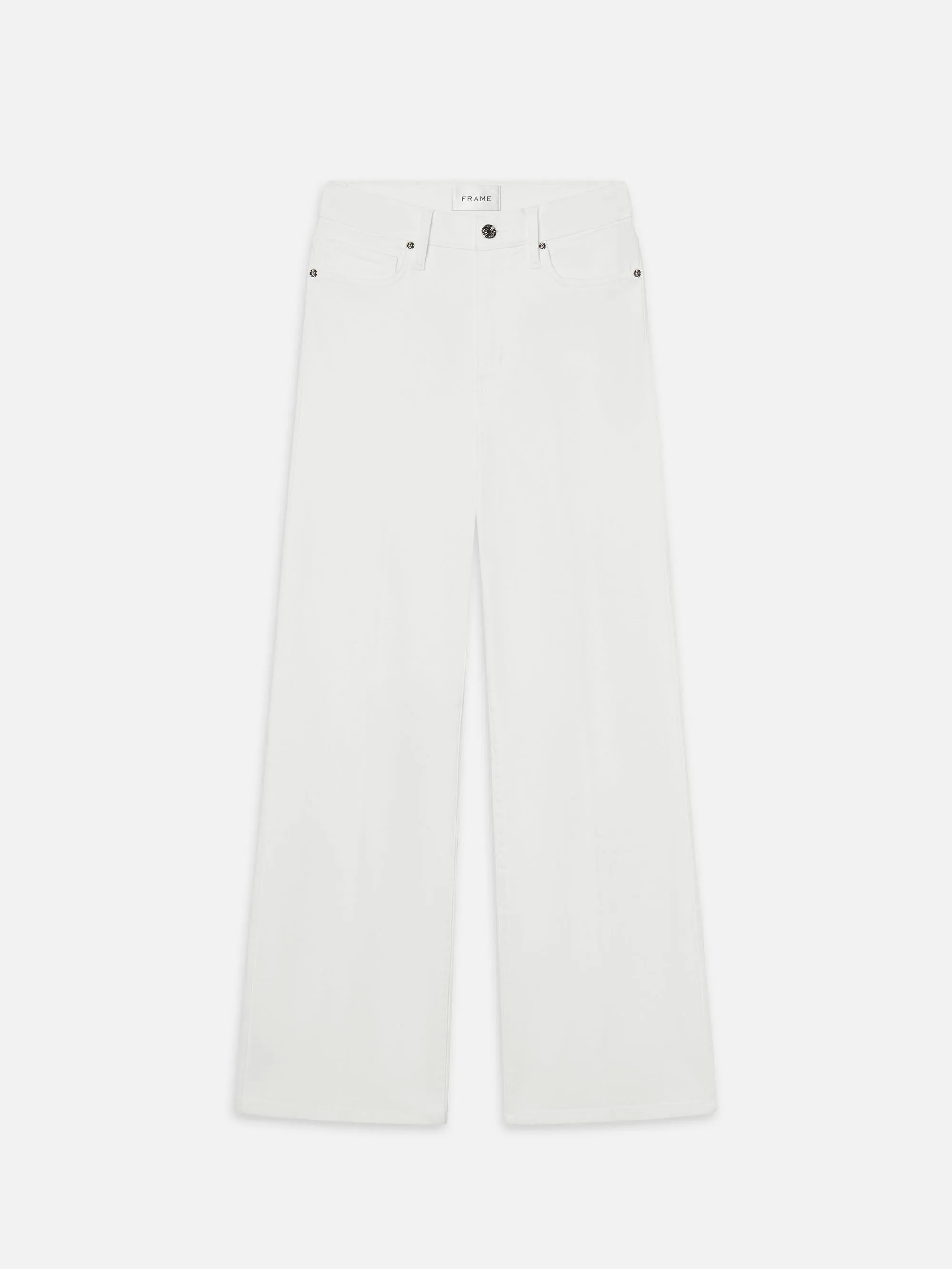 Le Slim Palazzo -- White sold by Frame Denim