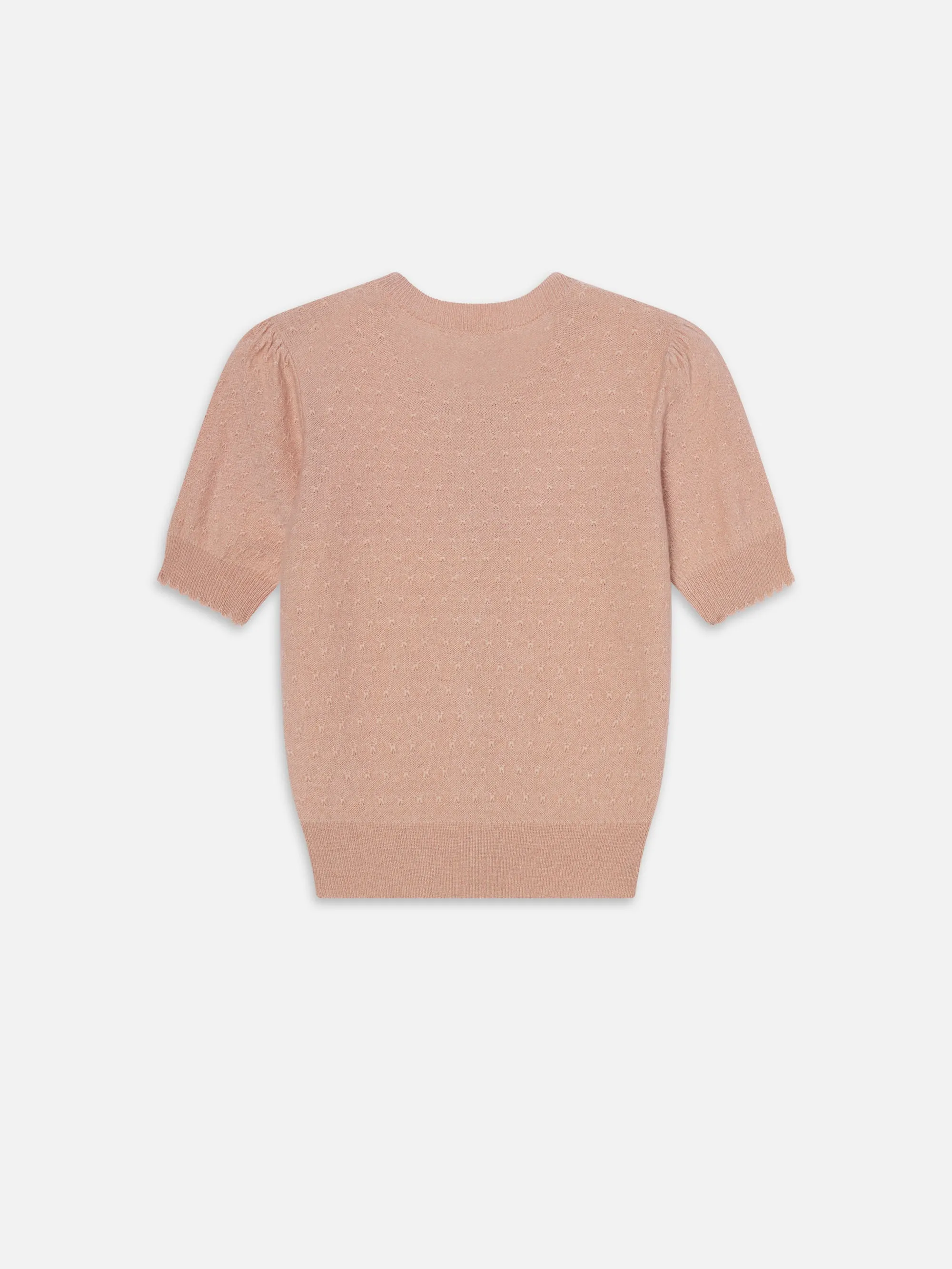 The Cashmere Pointelle Cardi -- Light Pink sold by Frame Denim product image thumbnail 4