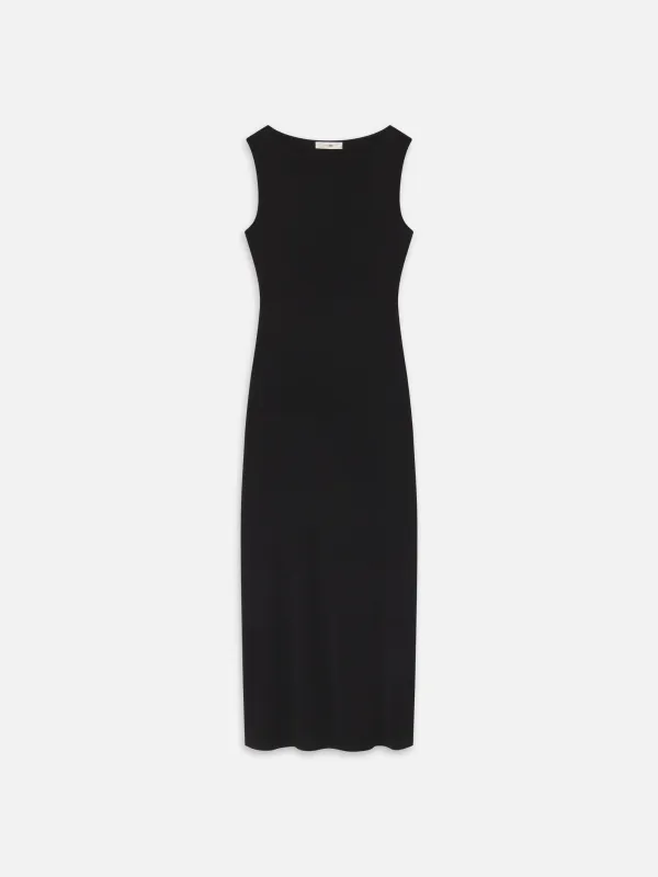The Drape Dress -- Black made by Frame Denim