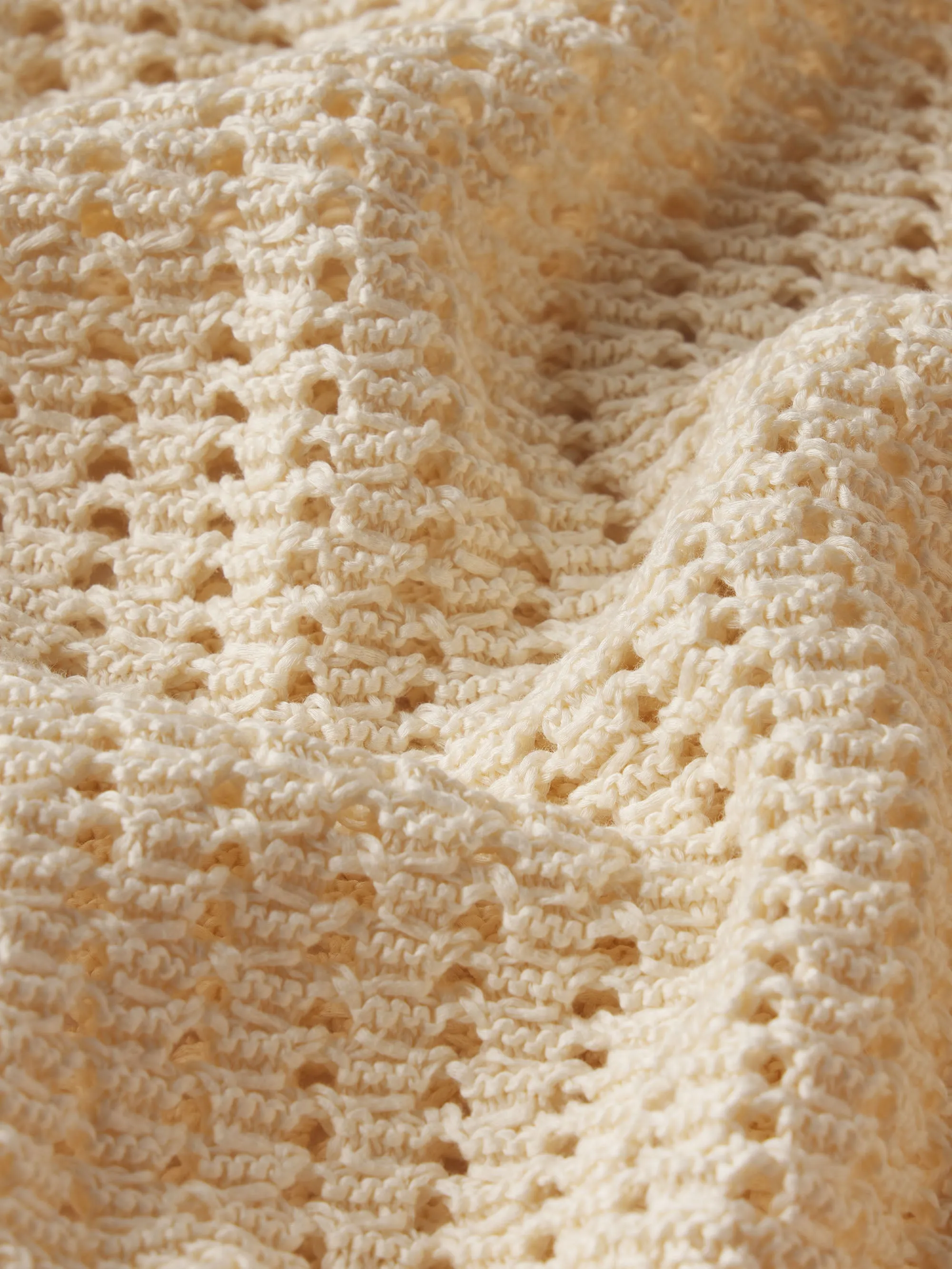 The Crochet Bell Sweater -- Alabaster sold by Frame Denim product image thumbnail 3