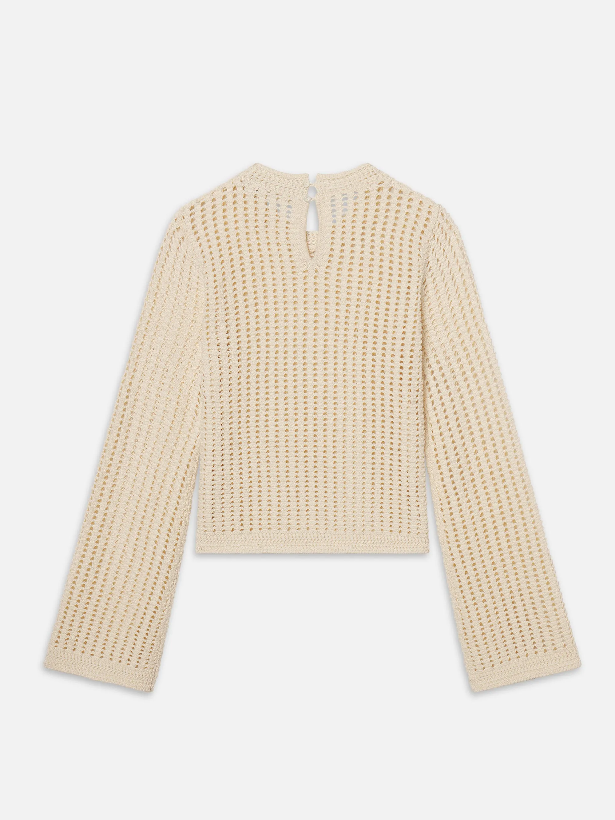 The Crochet Bell Sweater -- Alabaster sold by Frame Denim product image thumbnail 5